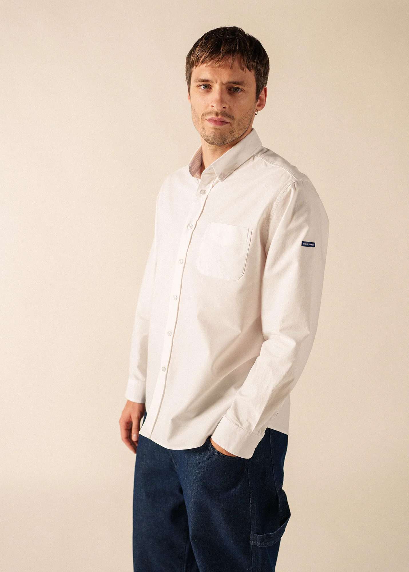 Amboise Long-Sleeved Shirt – cotton (BLANC) - Image 3