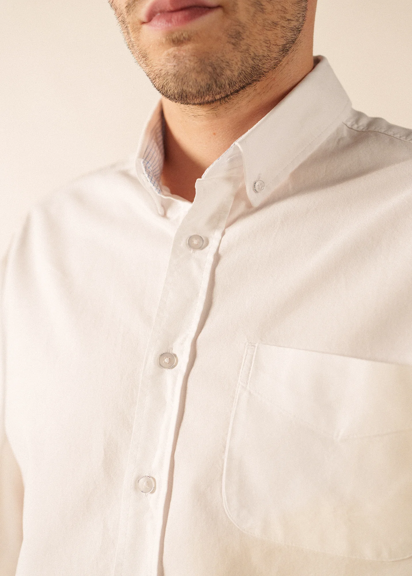 Amboise Long-Sleeved Shirt – cotton (BLANC) - Image 5