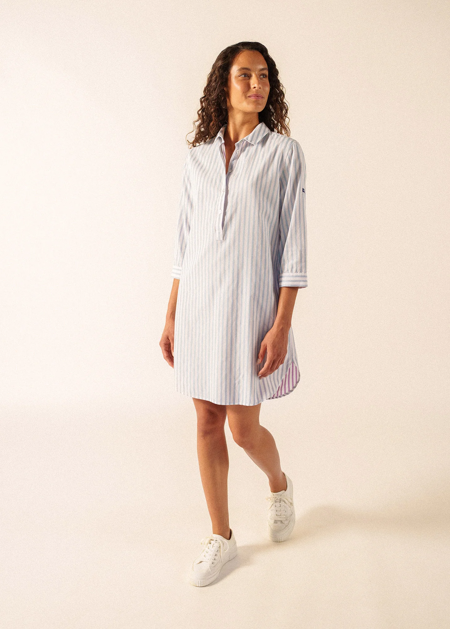Bénédicte dress (NUANCE/BLANC/NACRE) - Image 3