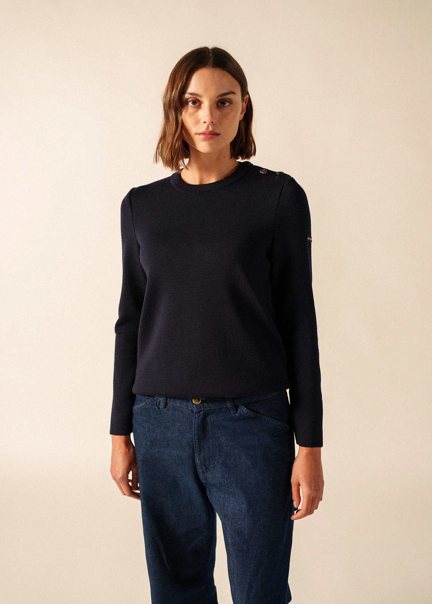 Brégançon Normandie jumper (NAVY/MULTICO) - Image 3