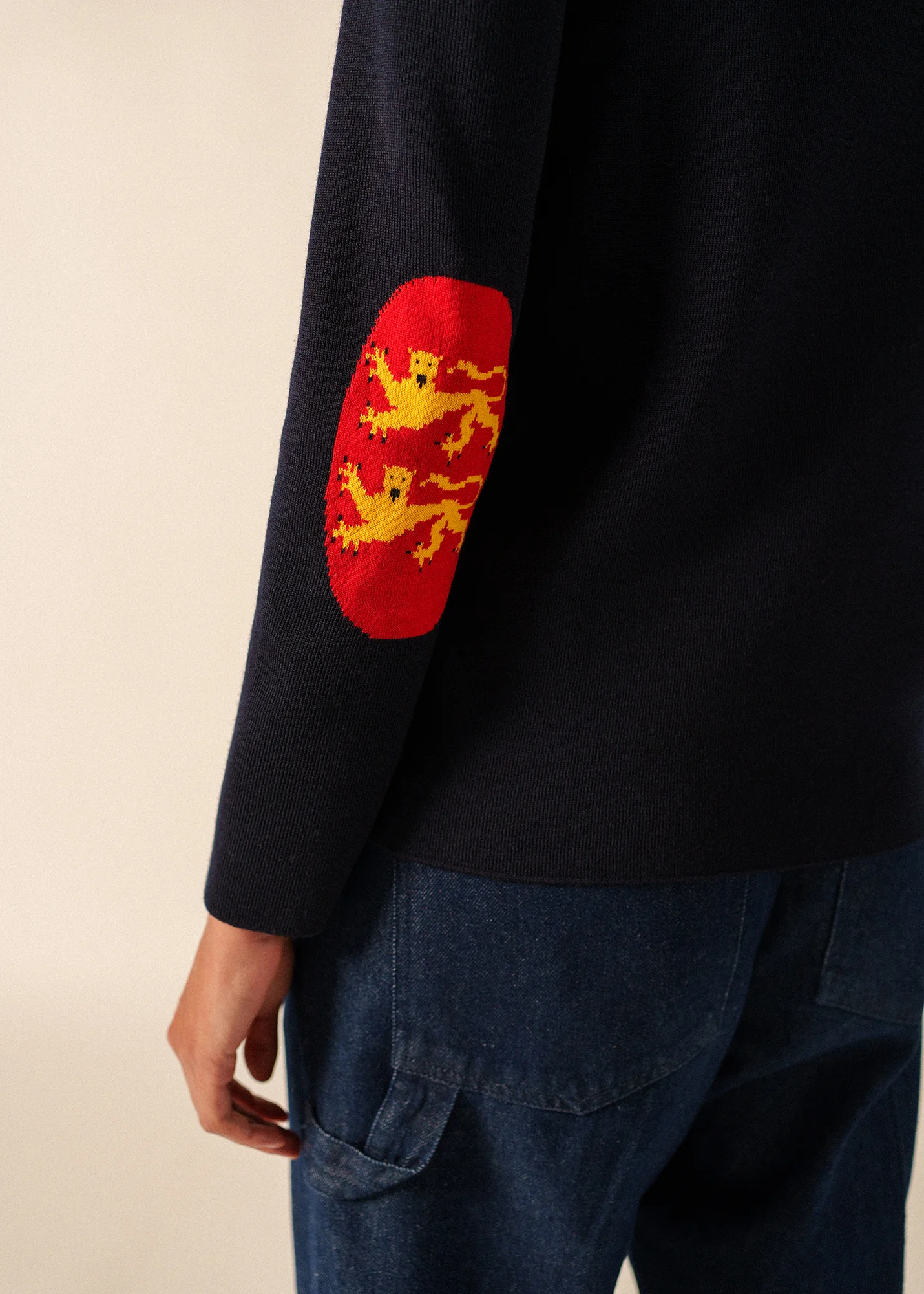 Brégançon Normandie jumper (NAVY/MULTICO) - Image 5