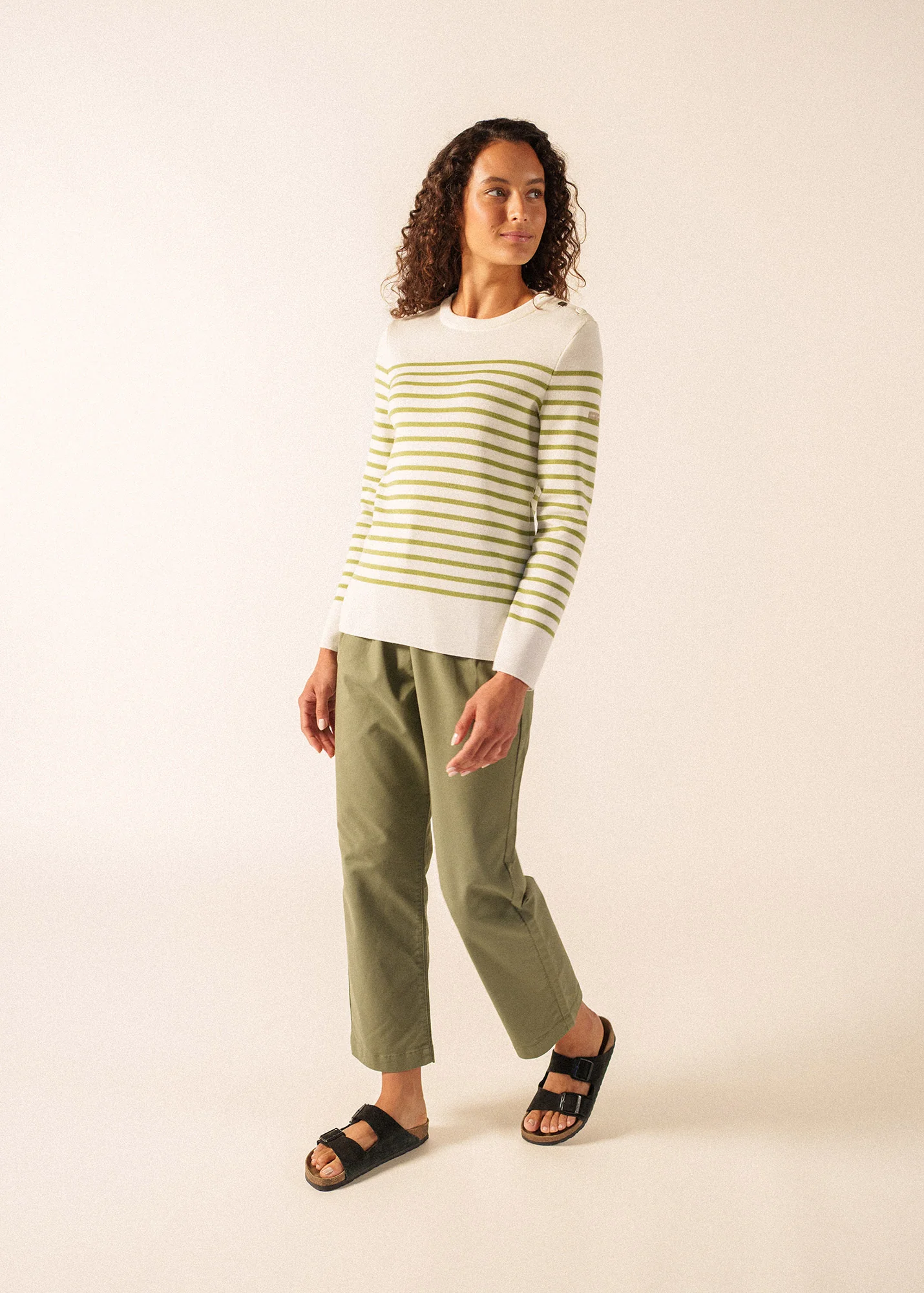 Brégançon sailor jumper (BLANC/OIL)