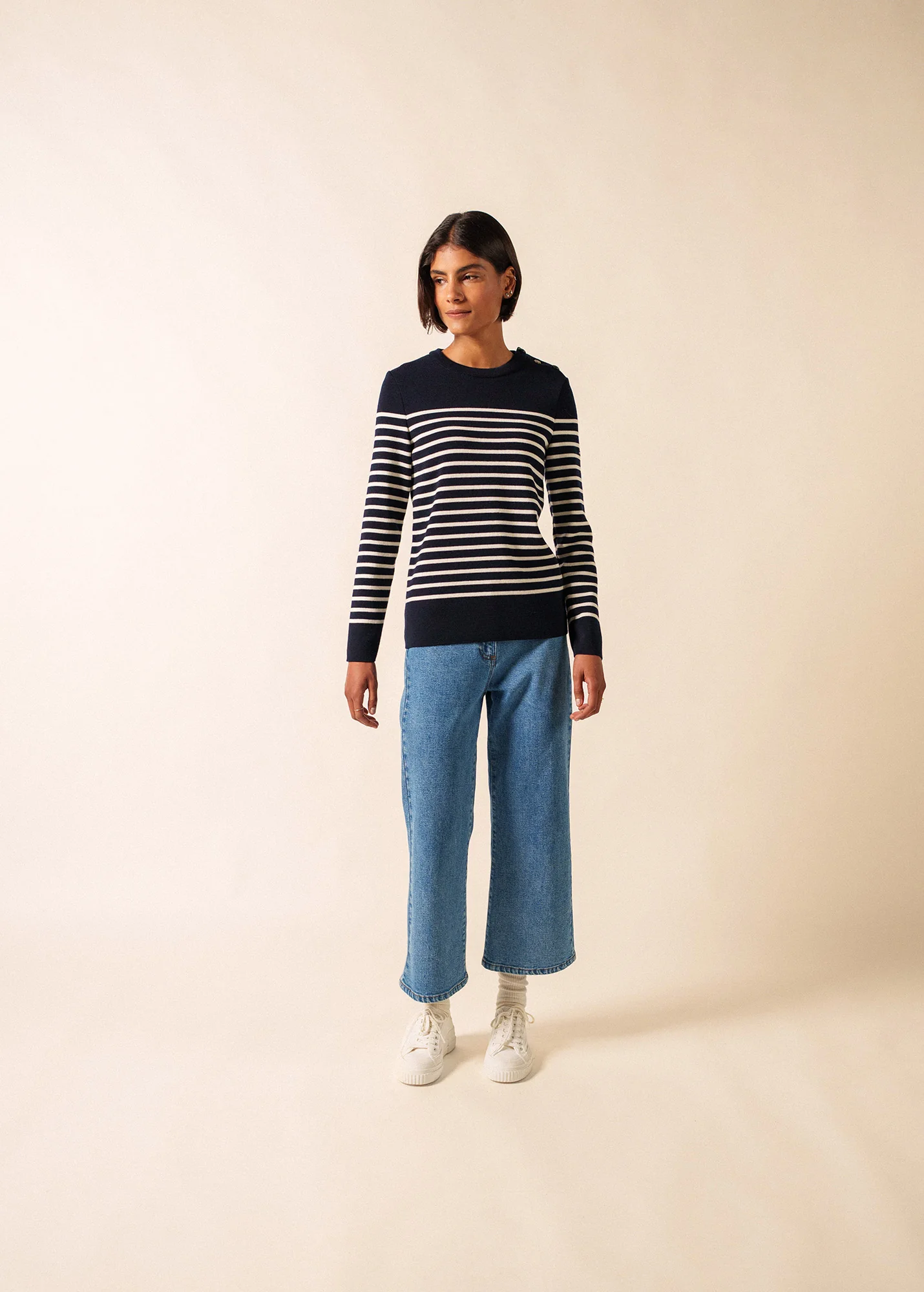 Brégançon Pop sailor jumper (NAVY/BLANC/TULIPE) - Image 3