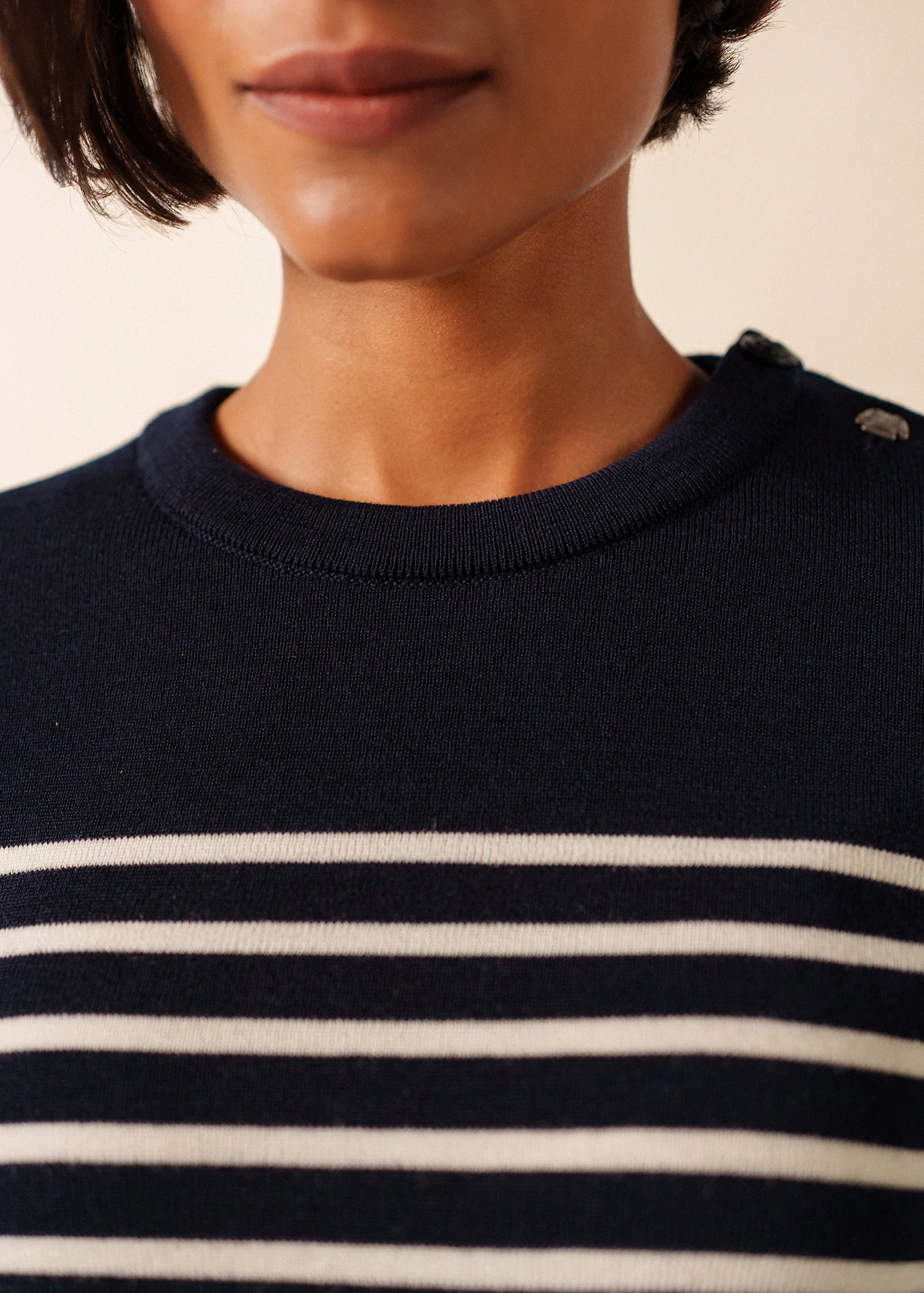 Brégançon Pop sailor jumper (NAVY/BLANC/TULIPE) - Image 4