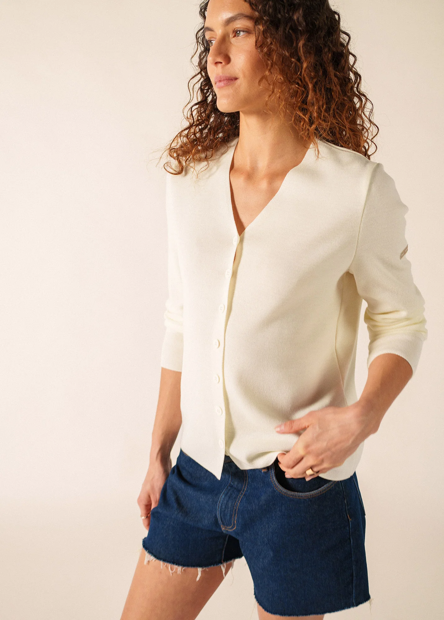 Brévands cardigan (BLANC) - Image 3