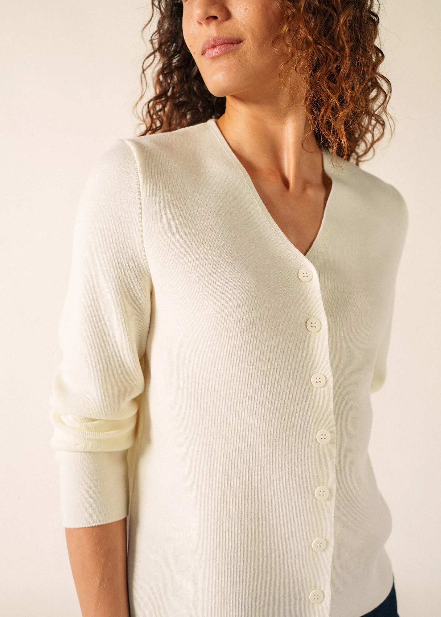Brévands cardigan (BLANC) - Image 4