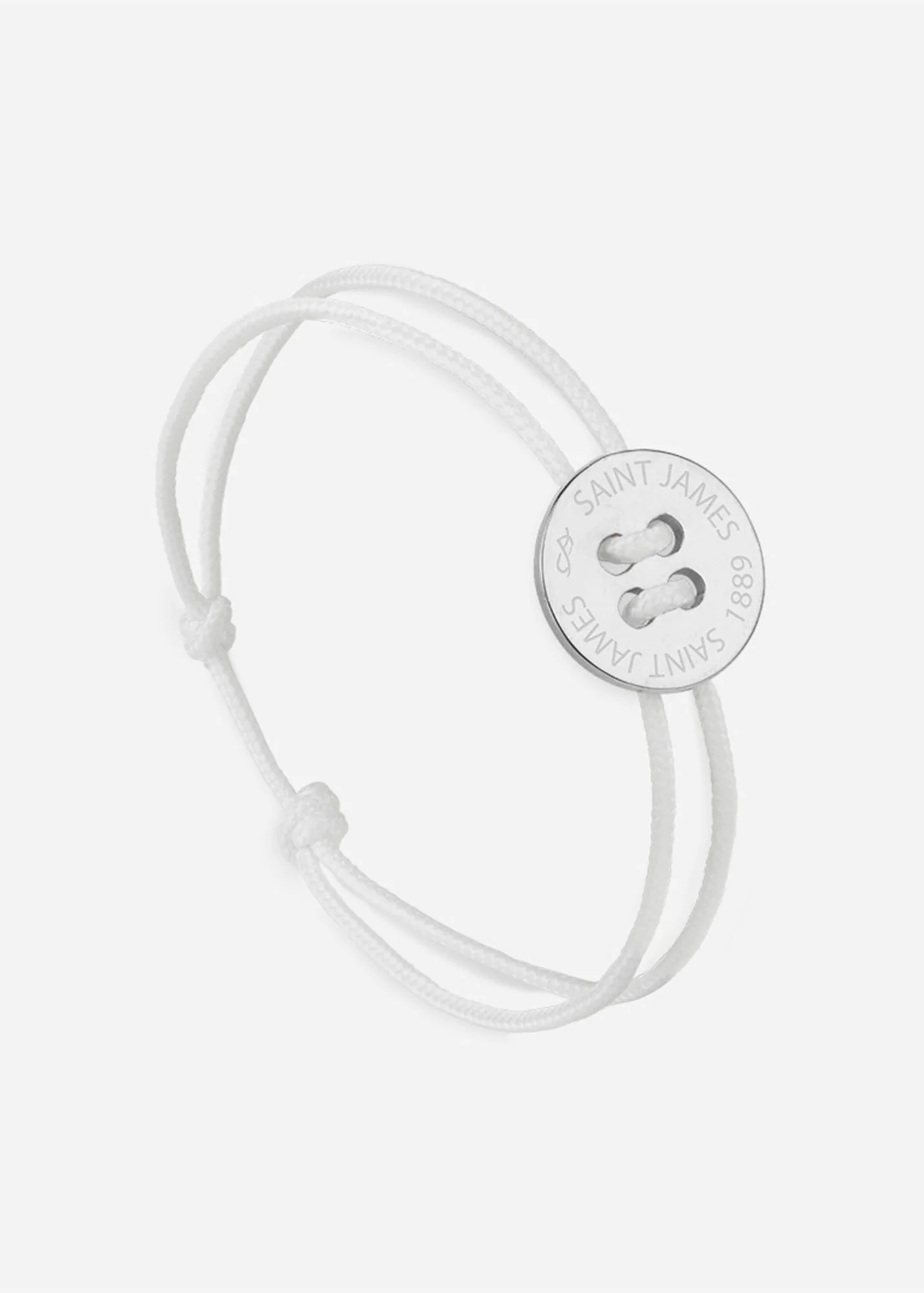Button bracelt x Le Vent à la Française (ARGENT/BLANC)