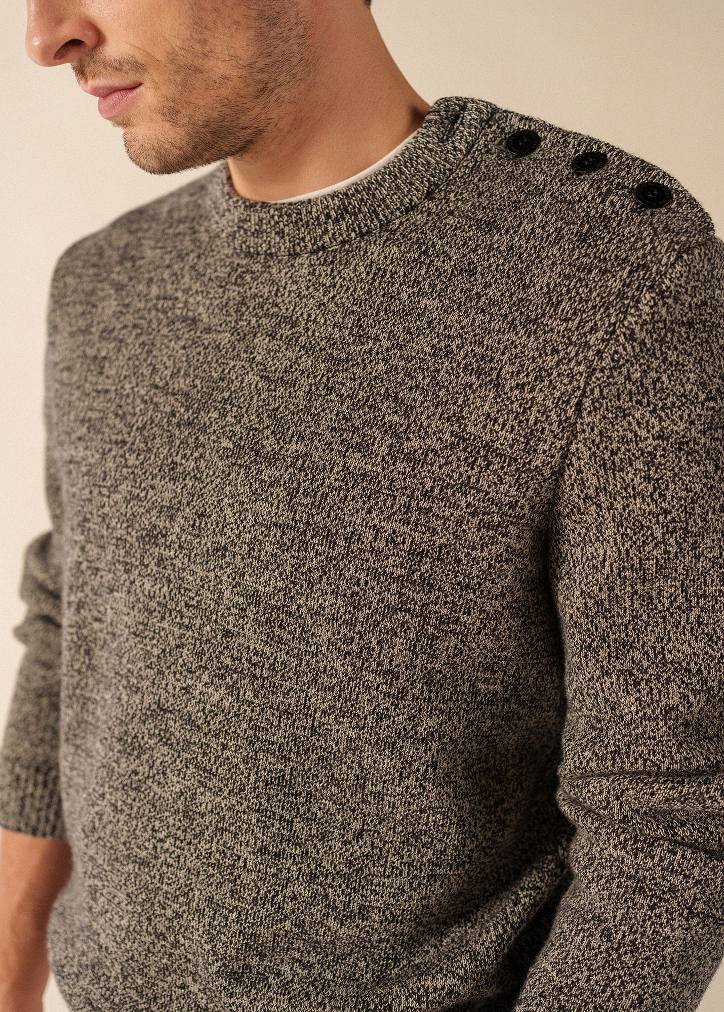 Cancale sailor jumper (NAVY/ECRU) - Image 4