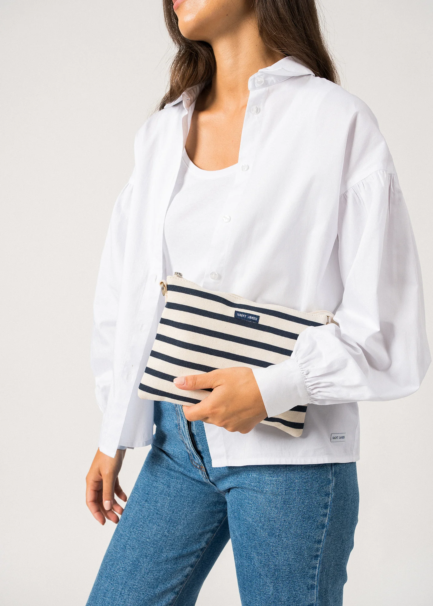 Méridien pouch (ECRU/MARINE) - Image 3
