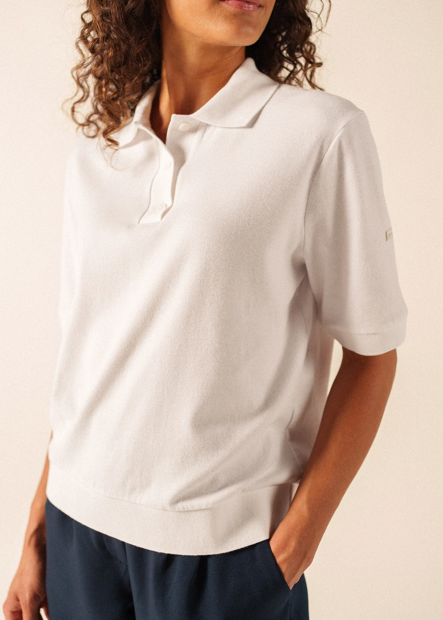 Carola Polo Shirt (BLANC) - Image 5