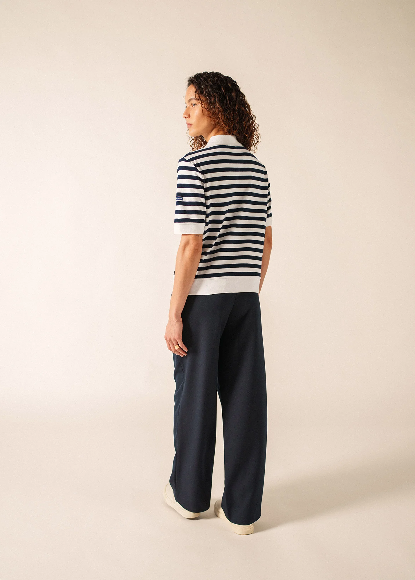 Carola polo shirt (BLANC/MARINE) - Image 2