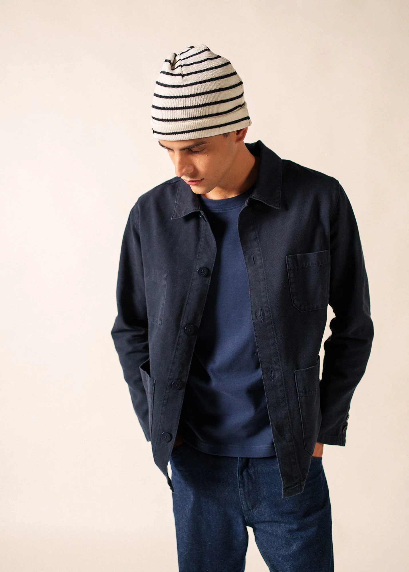 Cartier hat (ECUME/NAVY)