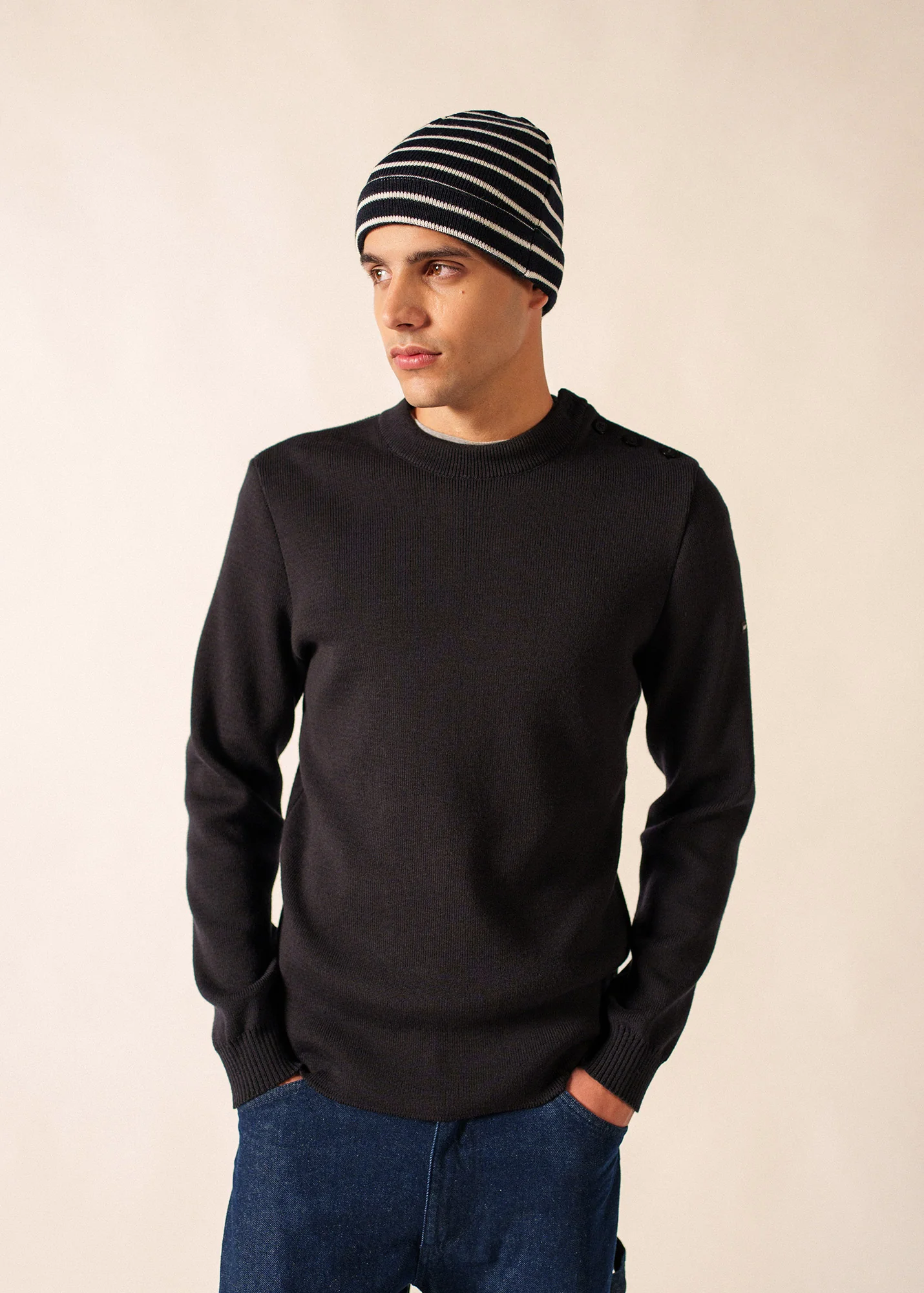 Cartier hat (NAVY/ECUME)