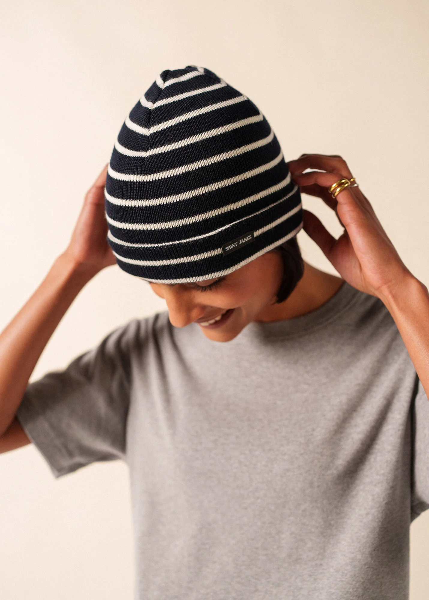 Cartier hat (NAVY/ECUME) - Image 4