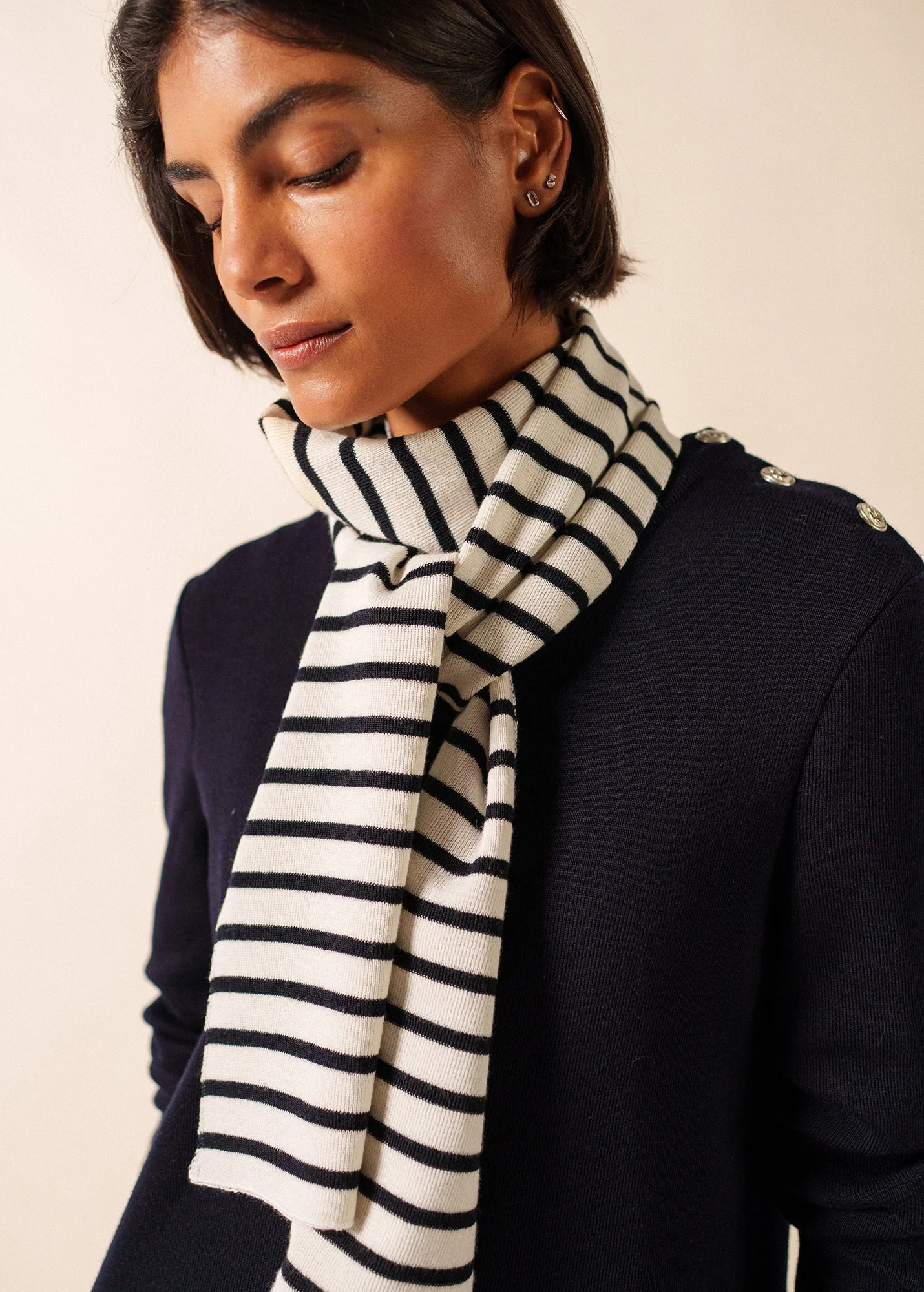 Duguay scarf (ECUME/NAVY) - Image 3