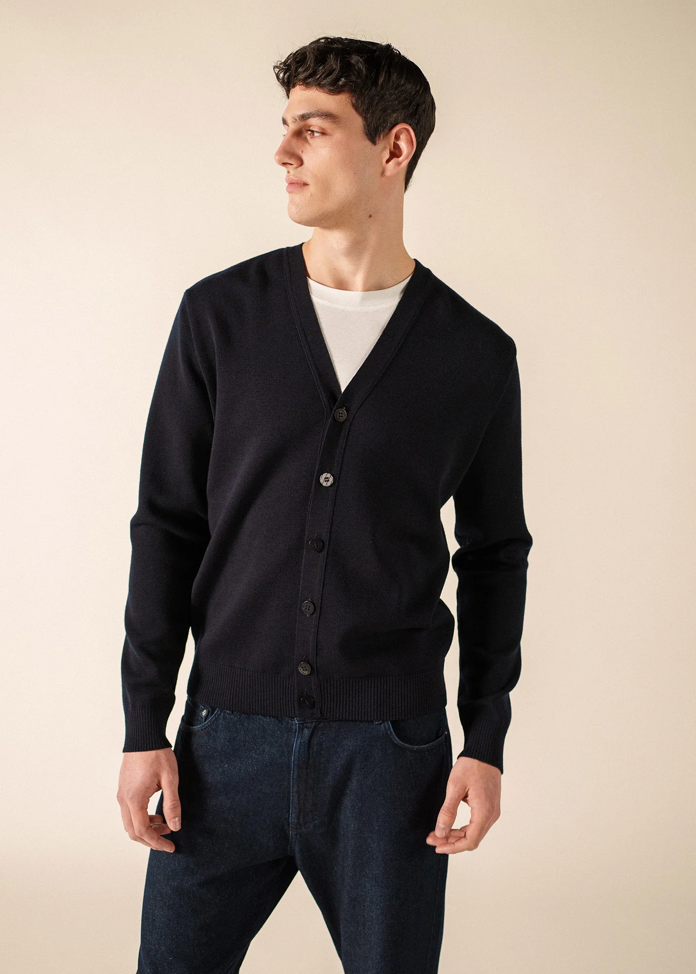 Equipage cardigan (NAVY/ECUME) - Image 3