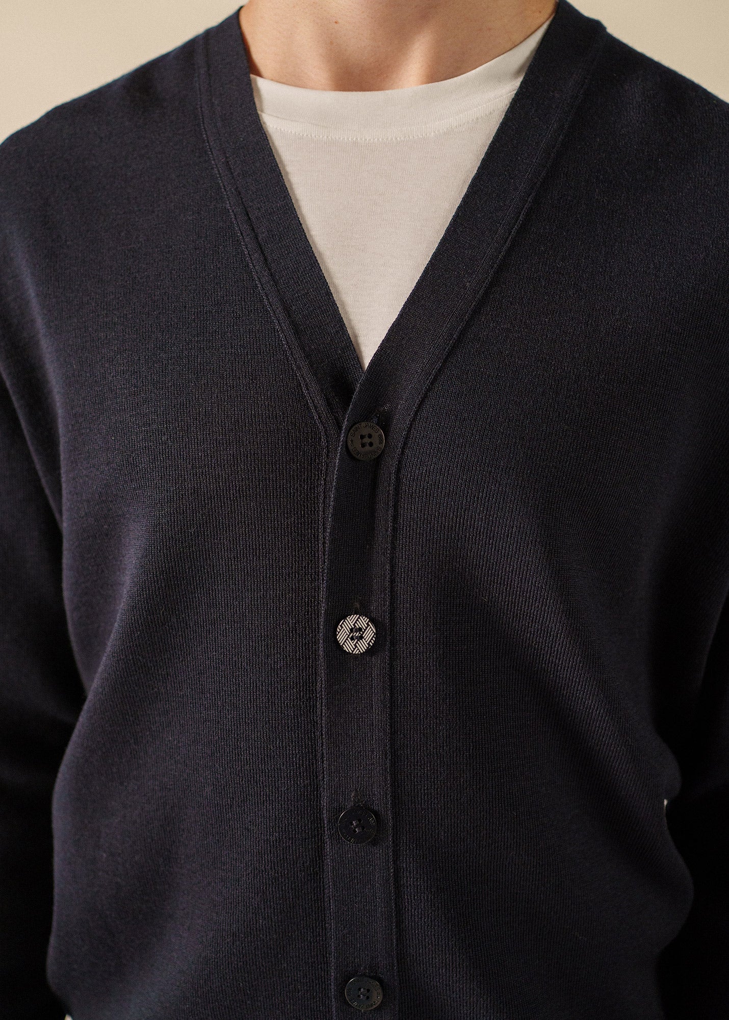Equipage cardigan (NAVY/ECUME) - Image 4