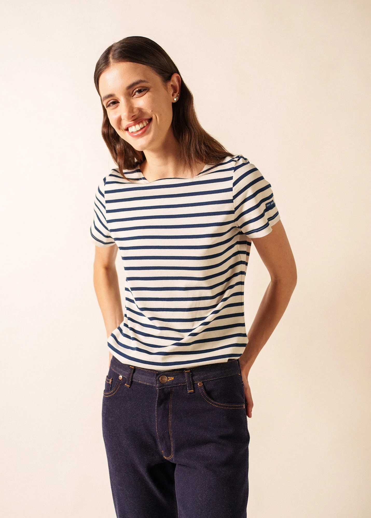 Etrille Breton shirt (ECRU/MARINE) - Image 3
