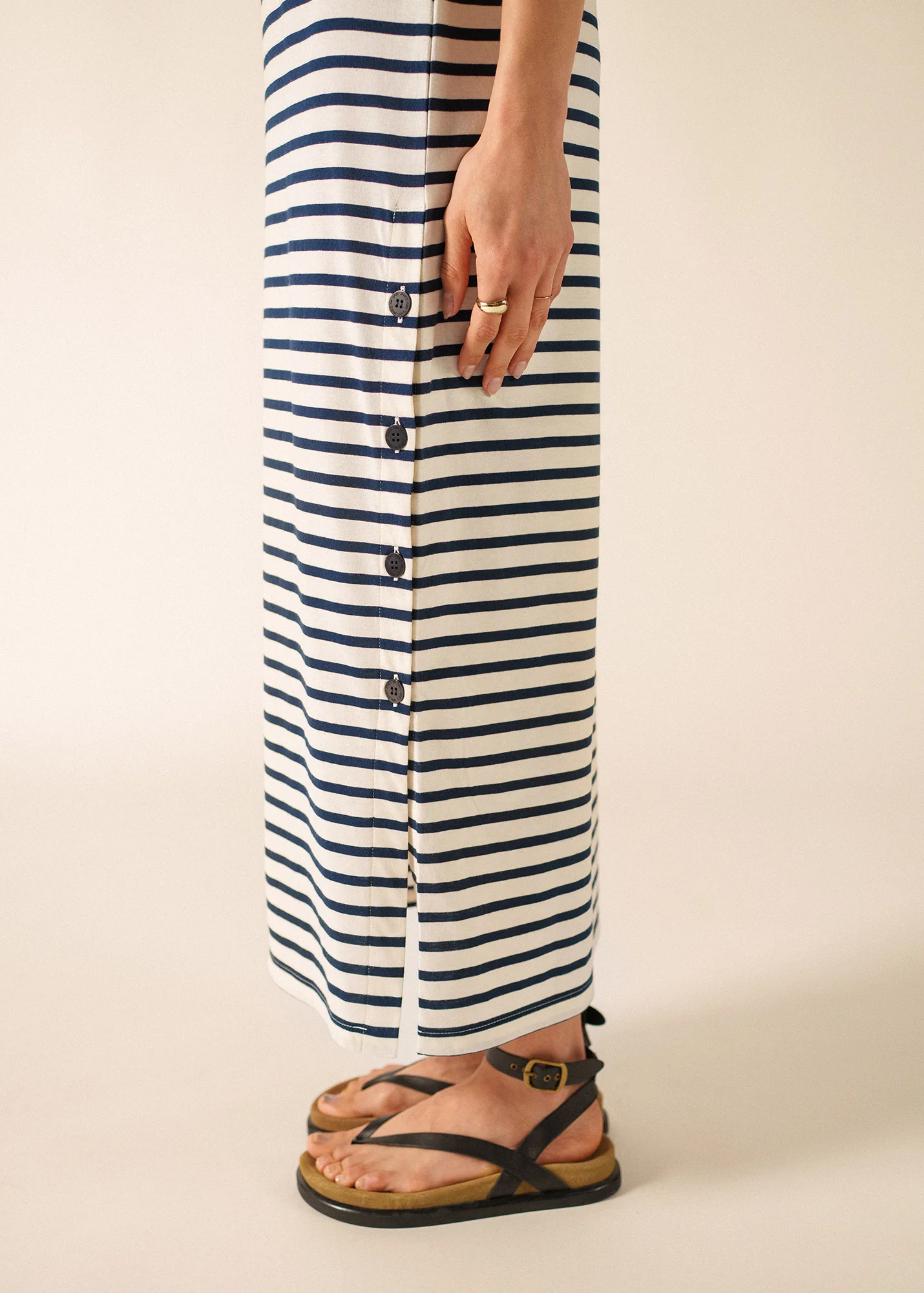 Eze dress (ECRU/MARINE) - Image 3