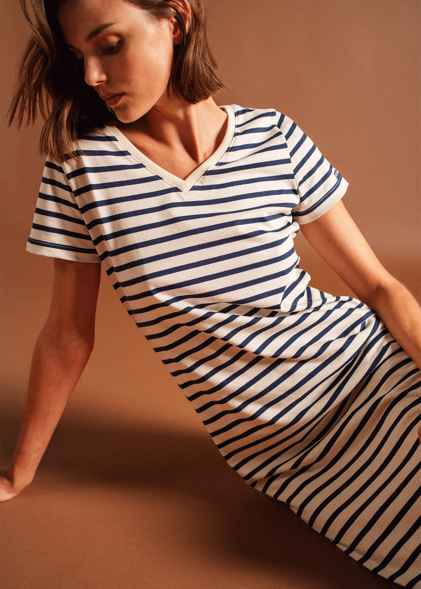 Eze dress (ECRU/MARINE) - Image 6
