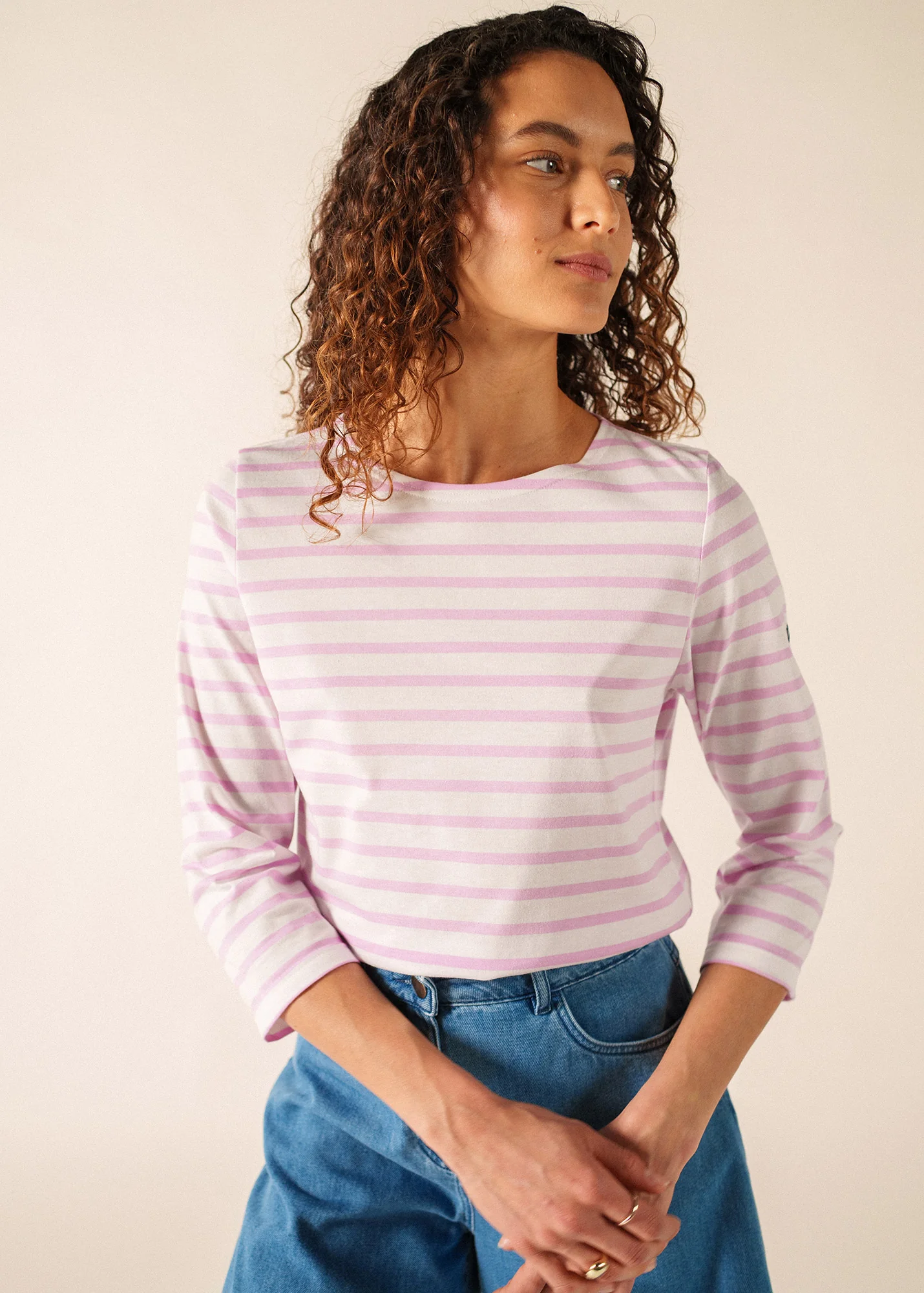 Galathée Breton shirt (NEIGE/NACRE) - Image 3