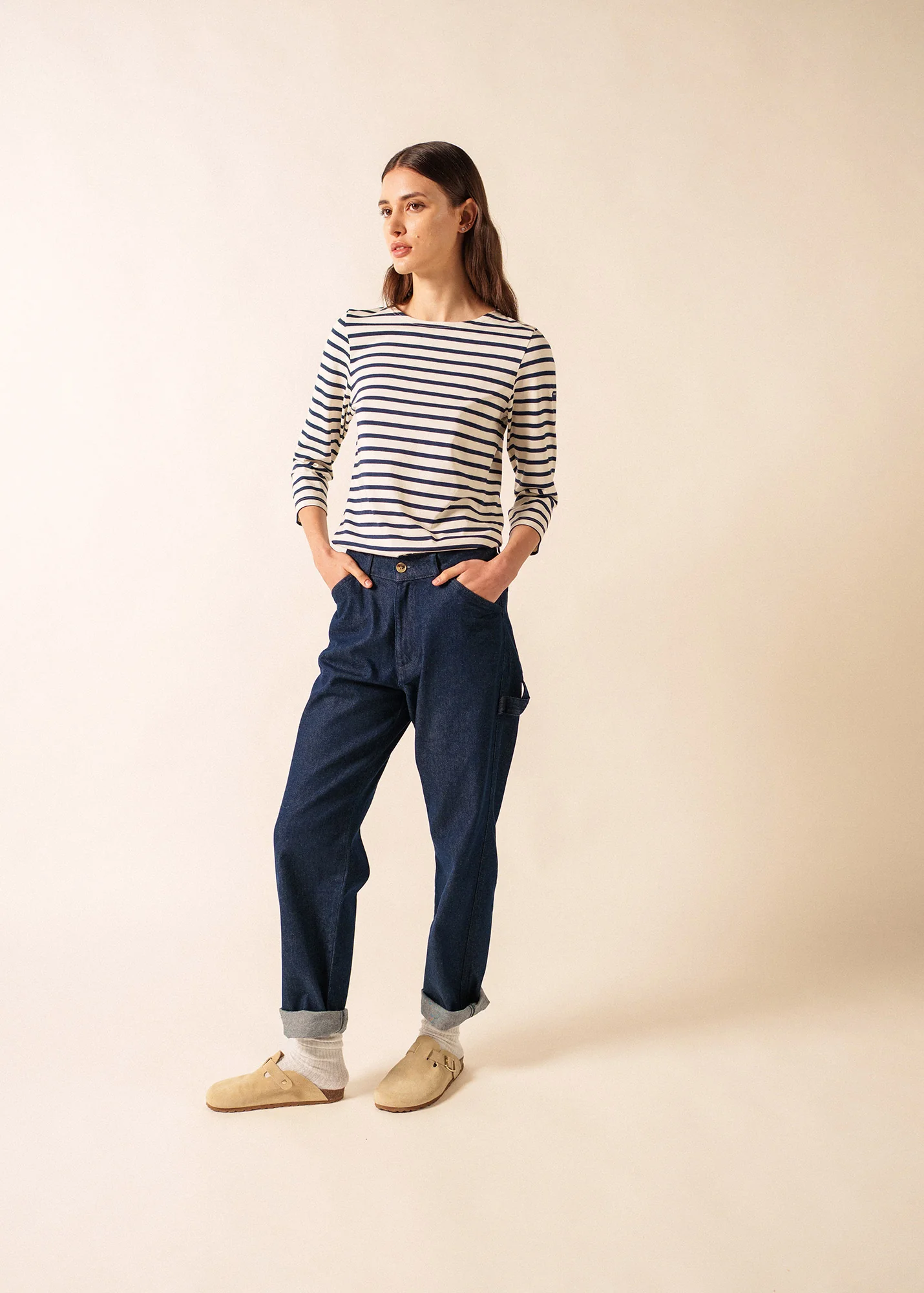 Galathée Breton shirt (ECRU/MARINE)