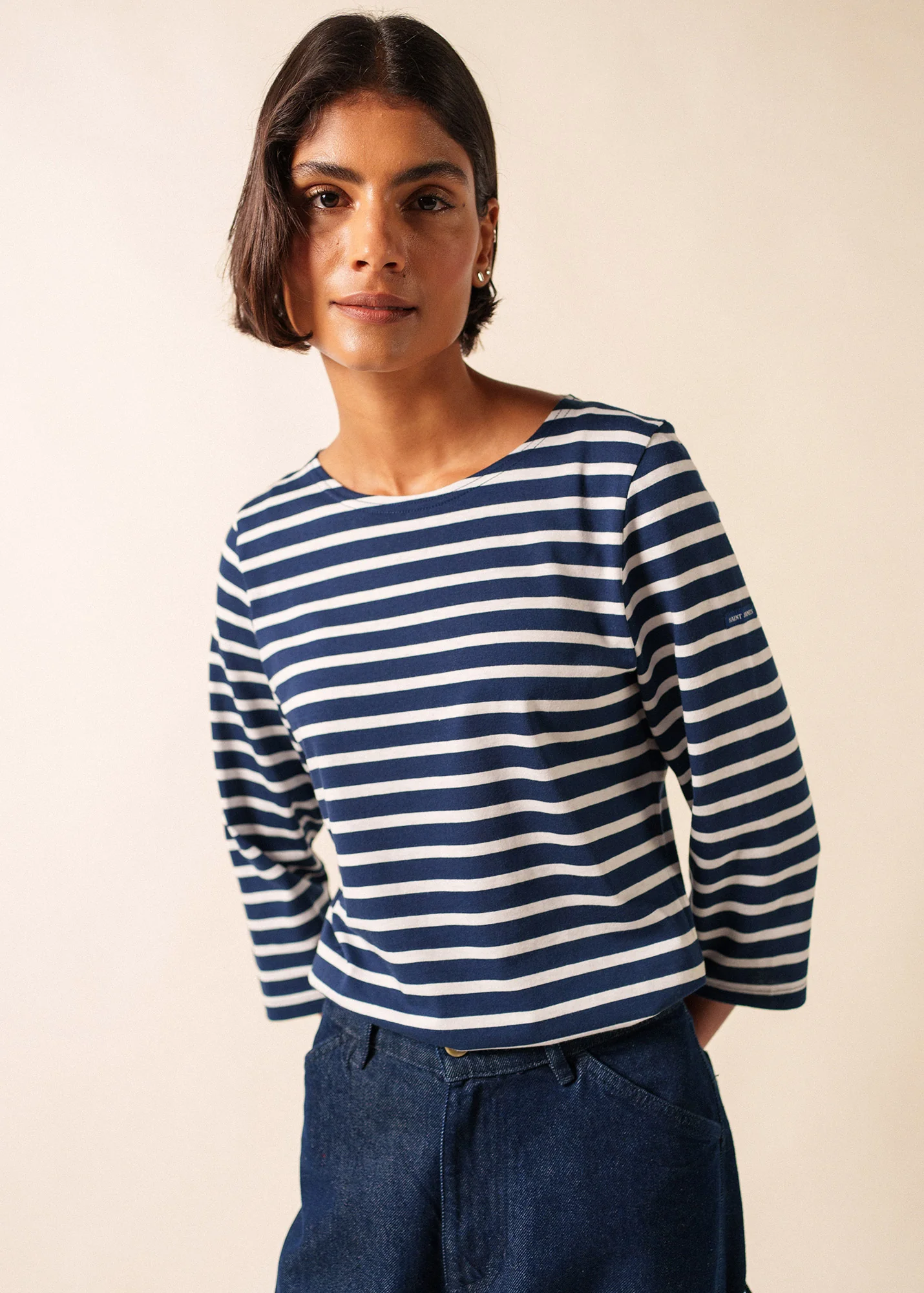 Galathée Breton shirt (MARINE/NEIGE) - Image 3