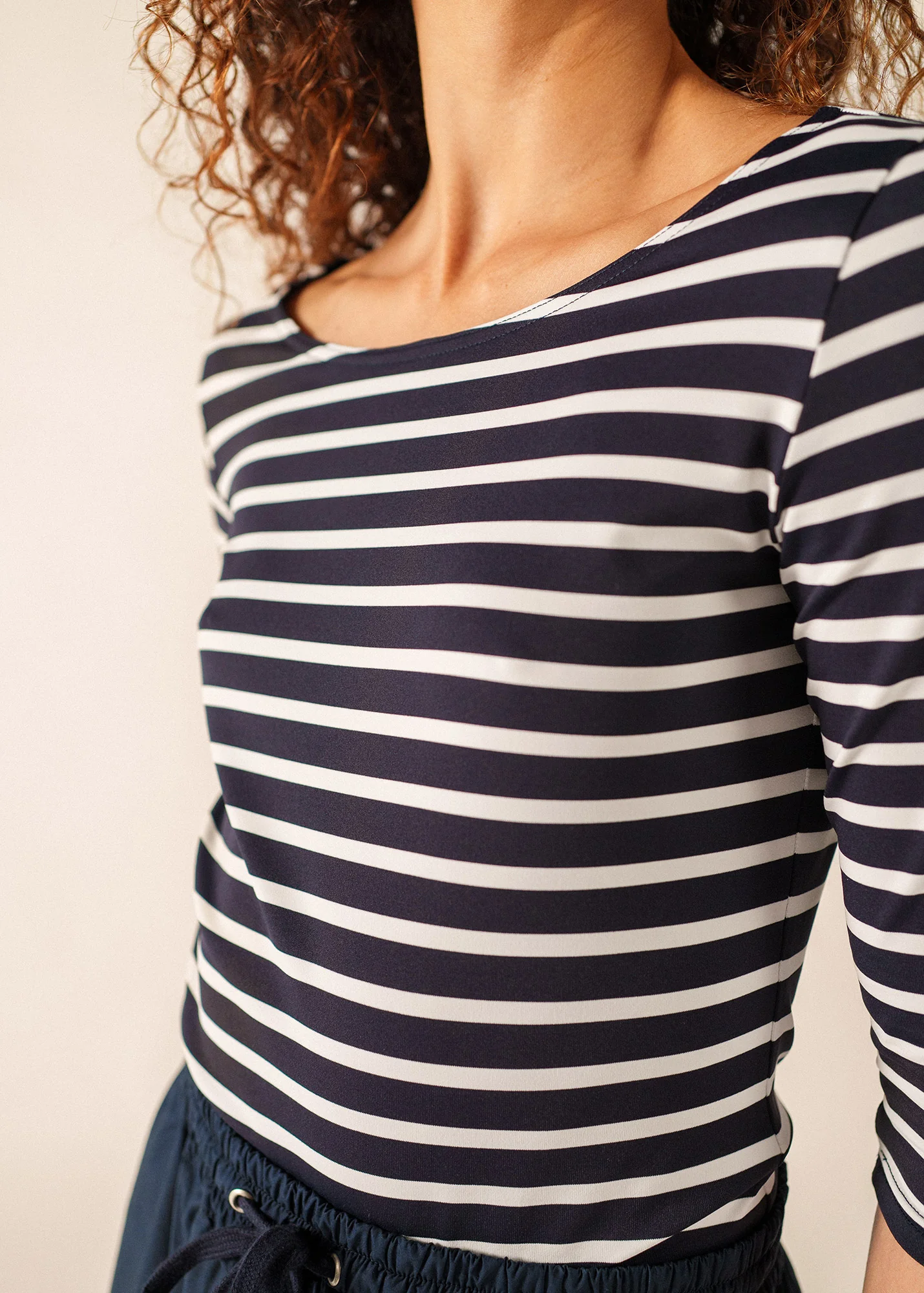 Garde-Côte Breton shirt (NAVY/NEIGE) - Image 4