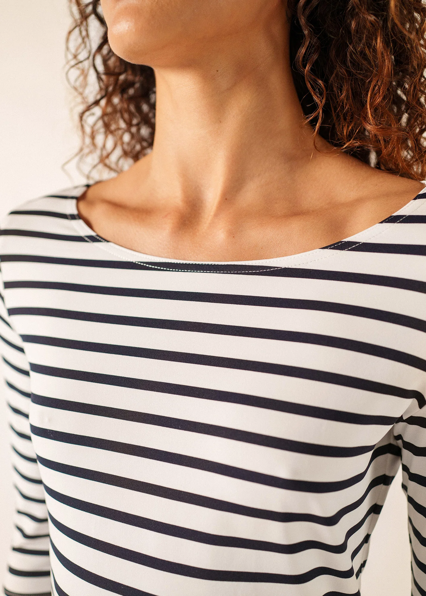 Garde-Côte Breton shirt (NEIGE/NAVY) - Image 4