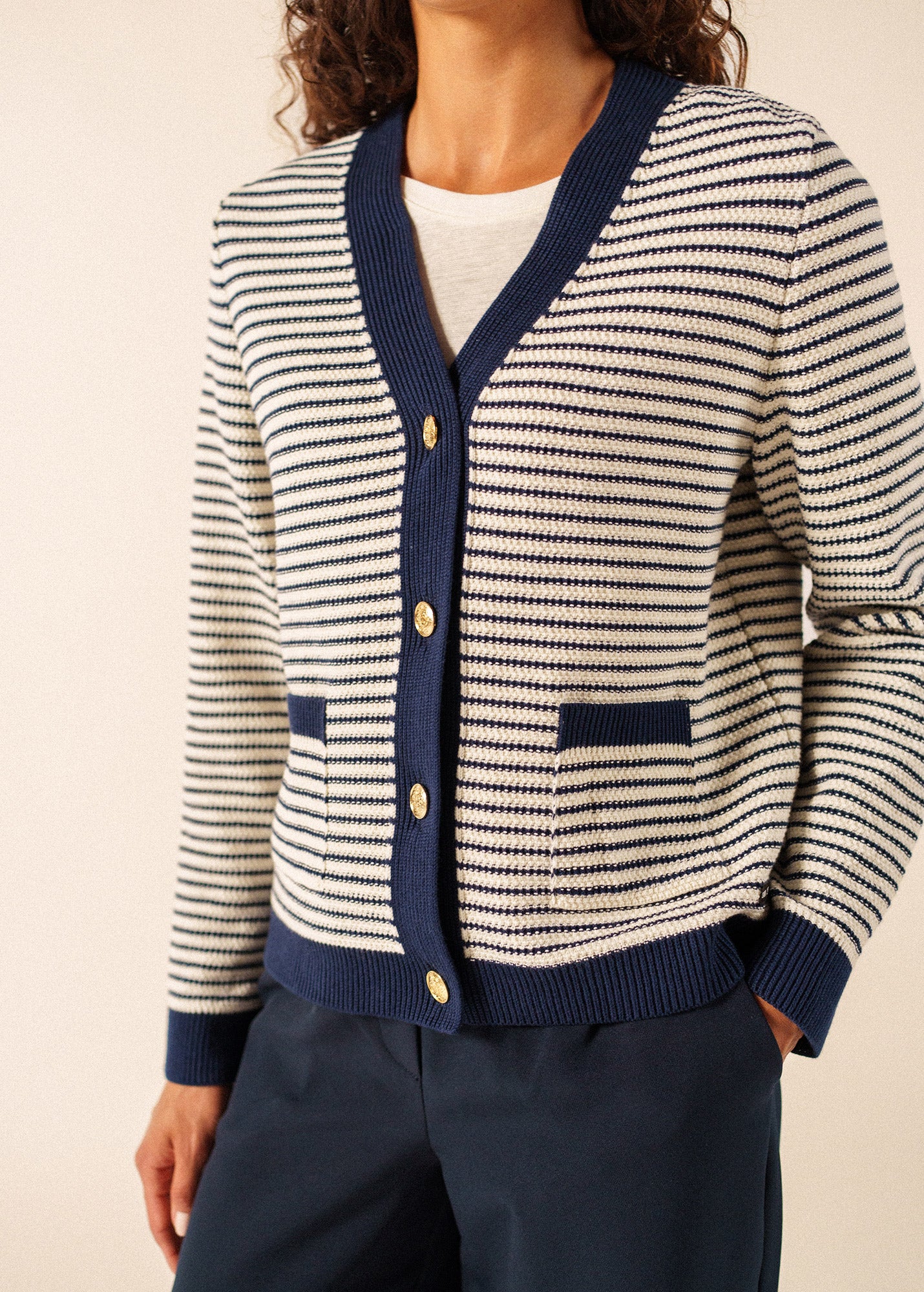 Istres Cardigan (ECUME/MARINE) - Image 4