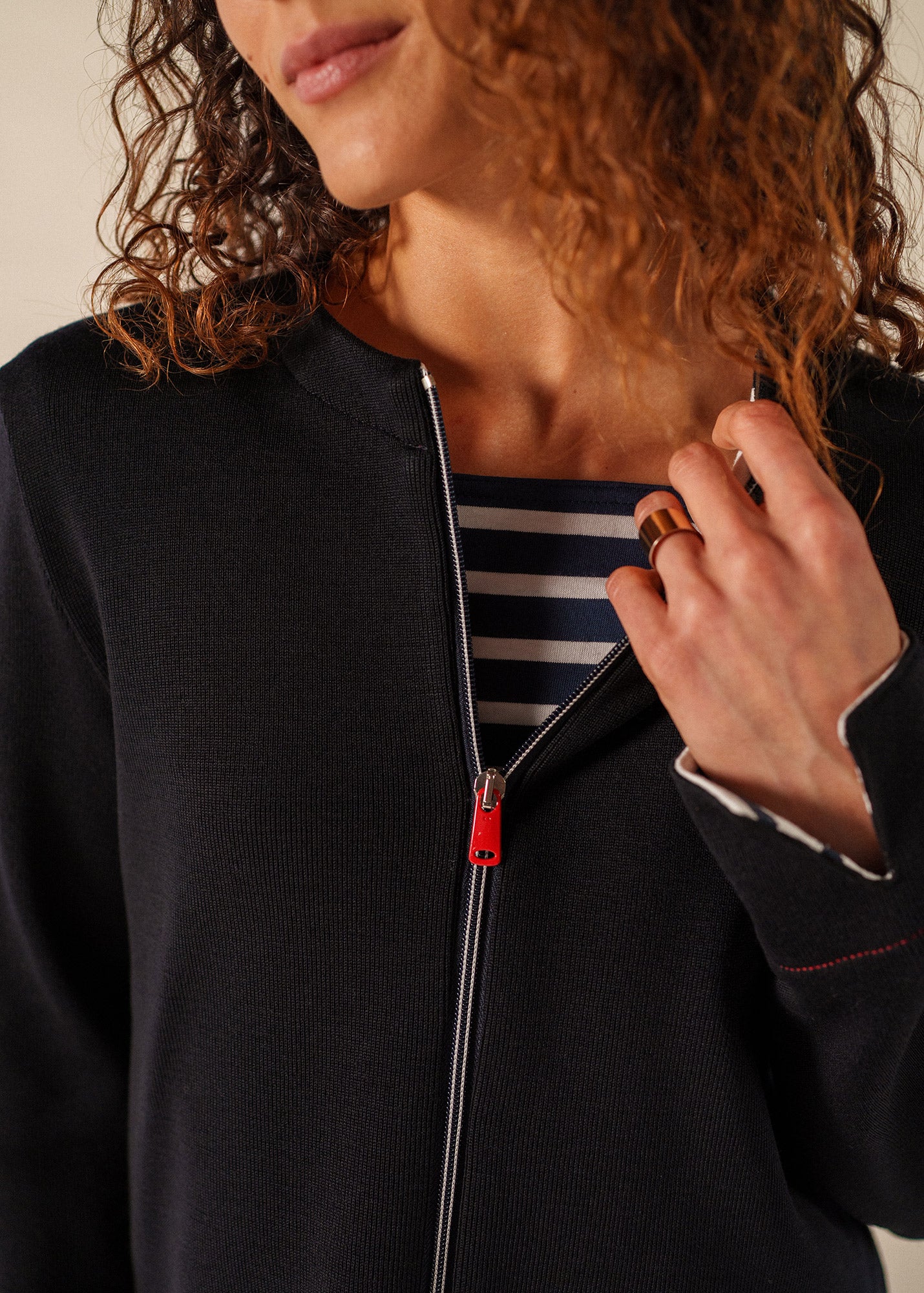 La Rochelle cardigan (NAVY) - Image 4