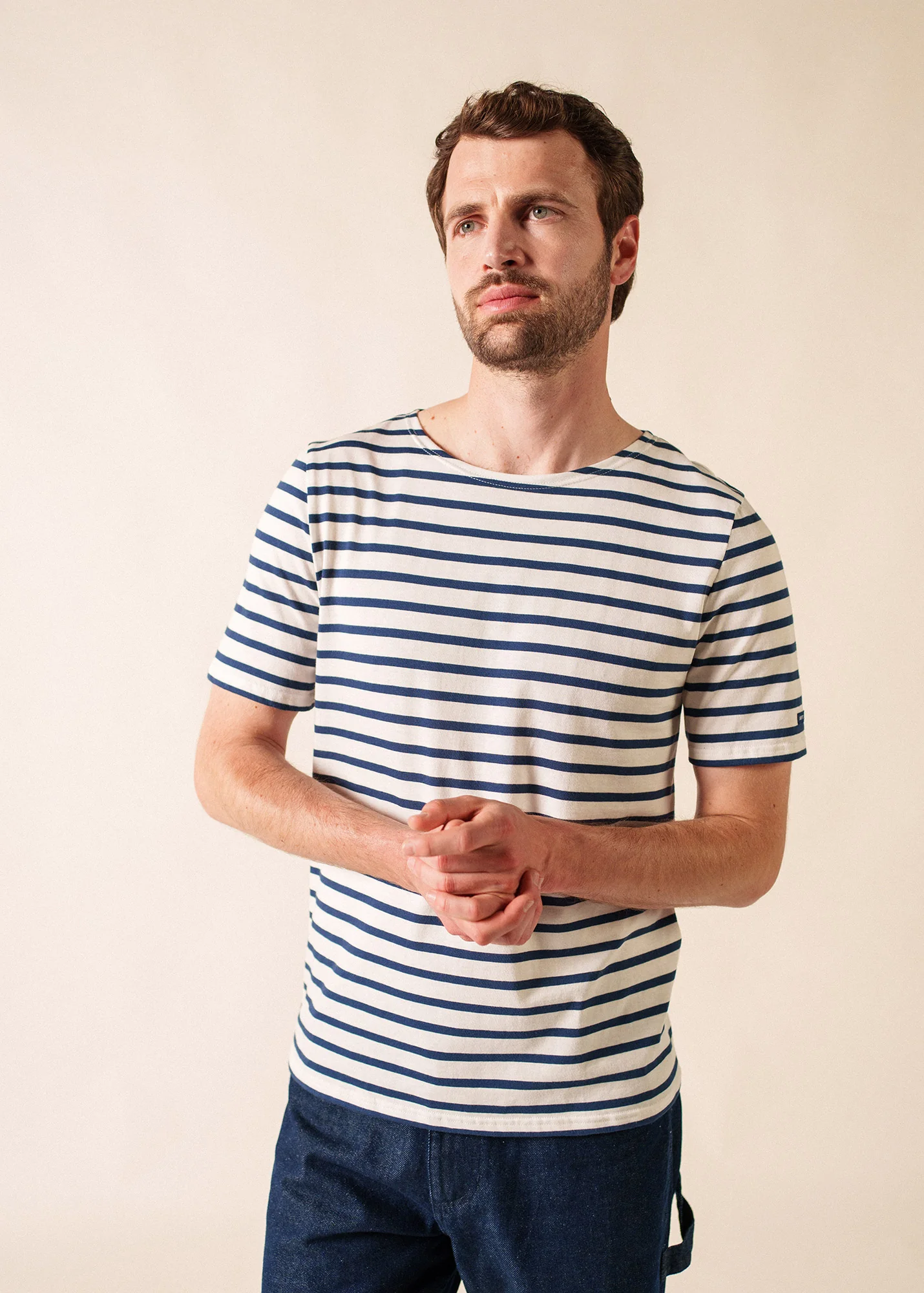 Levant Breton shirt (NEIGE/MARINE)