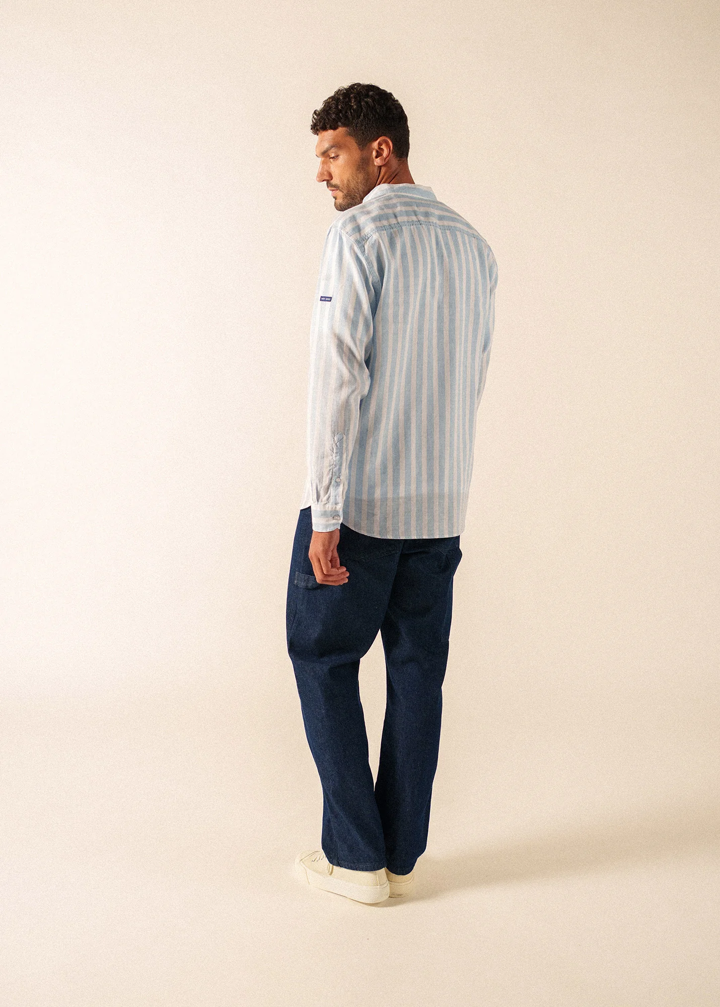 Liam Shirt (BLANC/BLEU) - Image 2