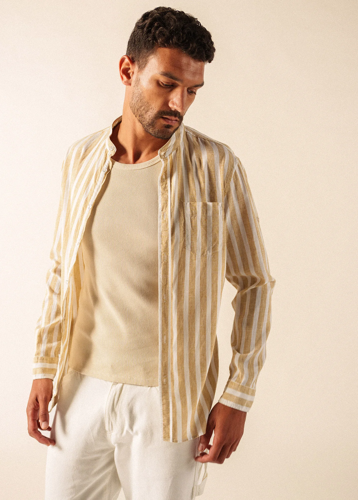 Liam Shirt (BLANC/PLAGE) - Image 3