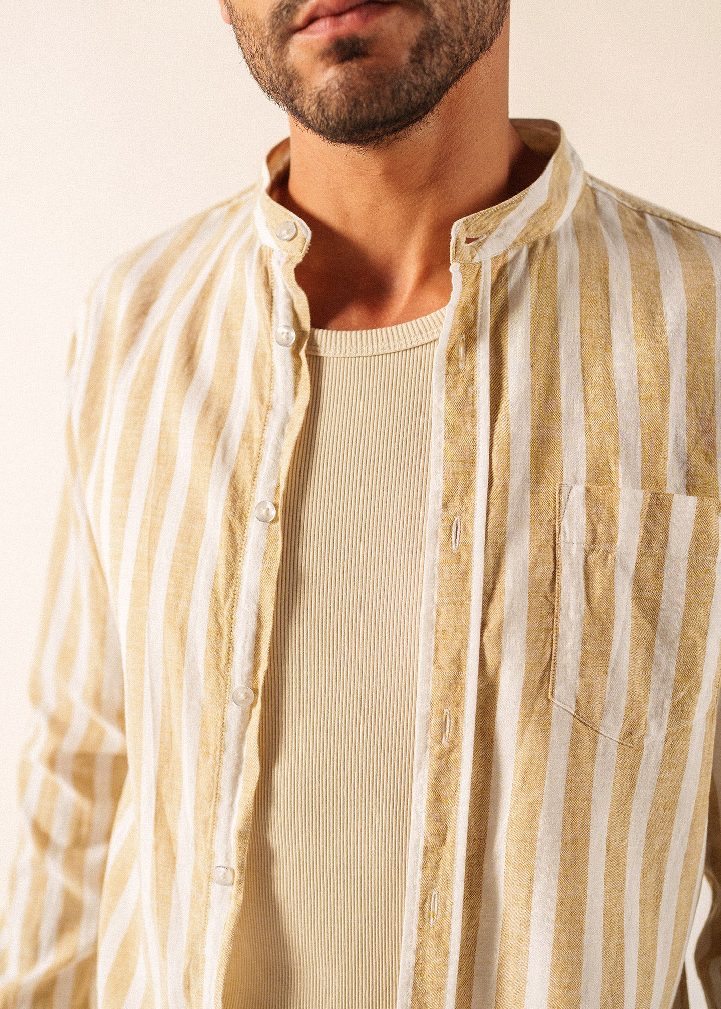 Liam Shirt (BLANC/PLAGE) - Image 4