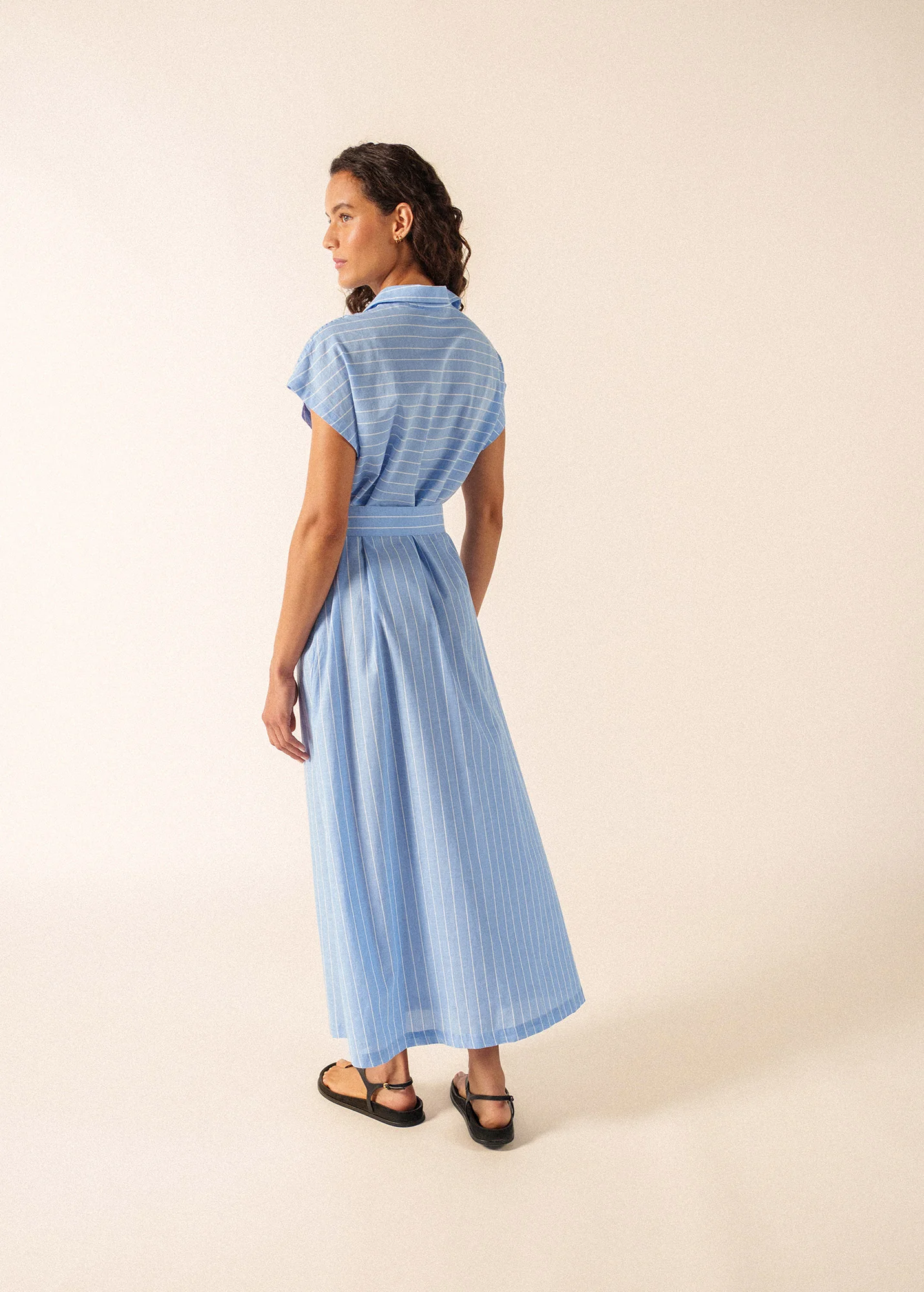 Maelys Dress (BLEU/BLANC) - Image 2