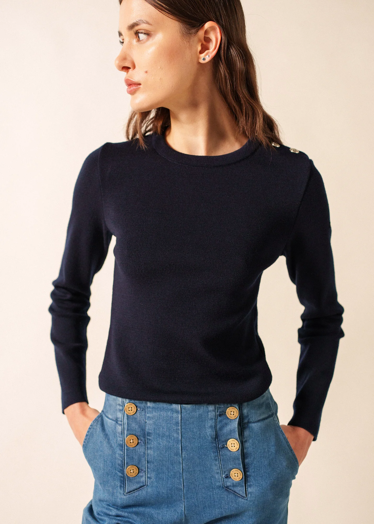 Marée sailor jumper (NAVY) - Image 3
