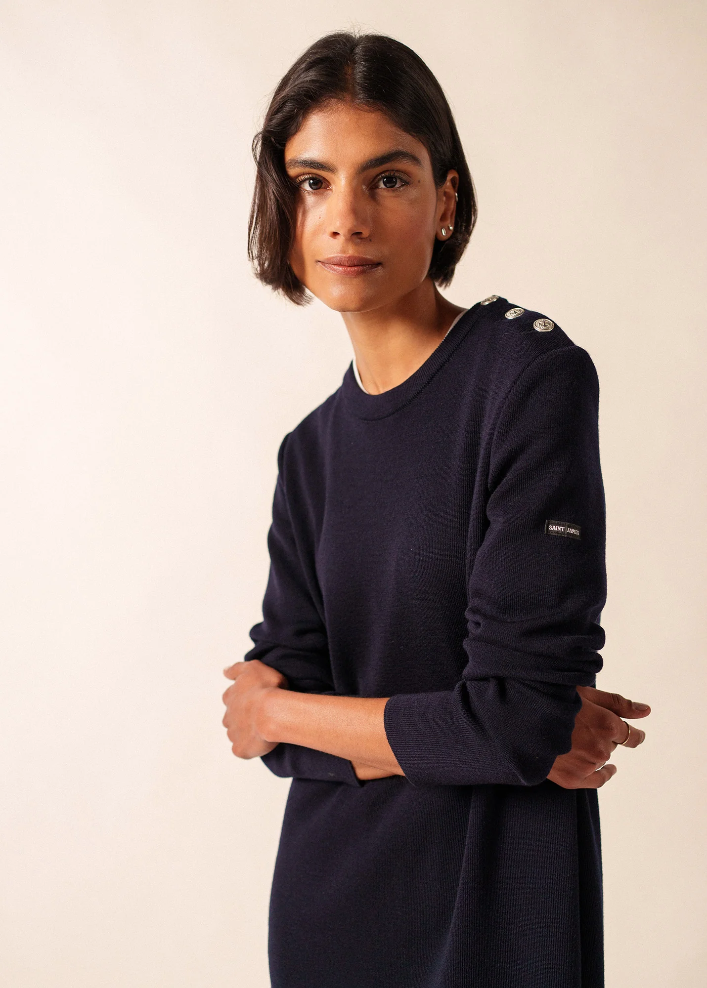 Marée long dress (NAVY) - Image 3