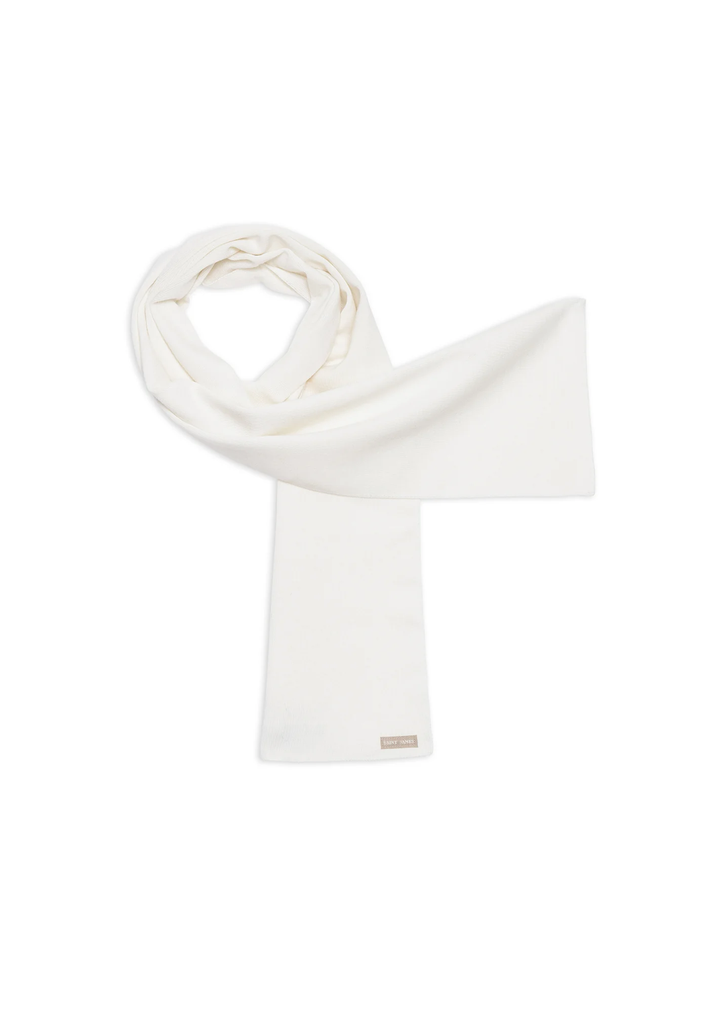 Marée Solid Scarf - in wool (BLANC)
