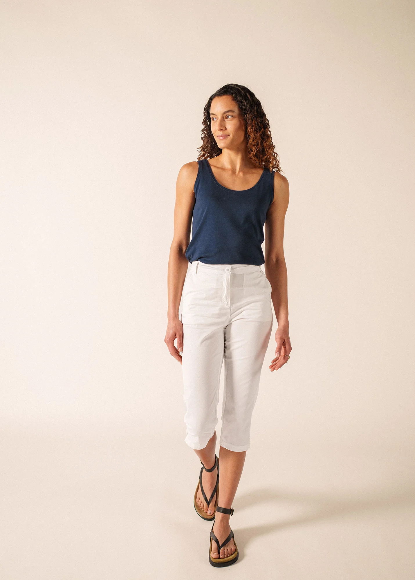 Marinette Capri pants (BLANC)