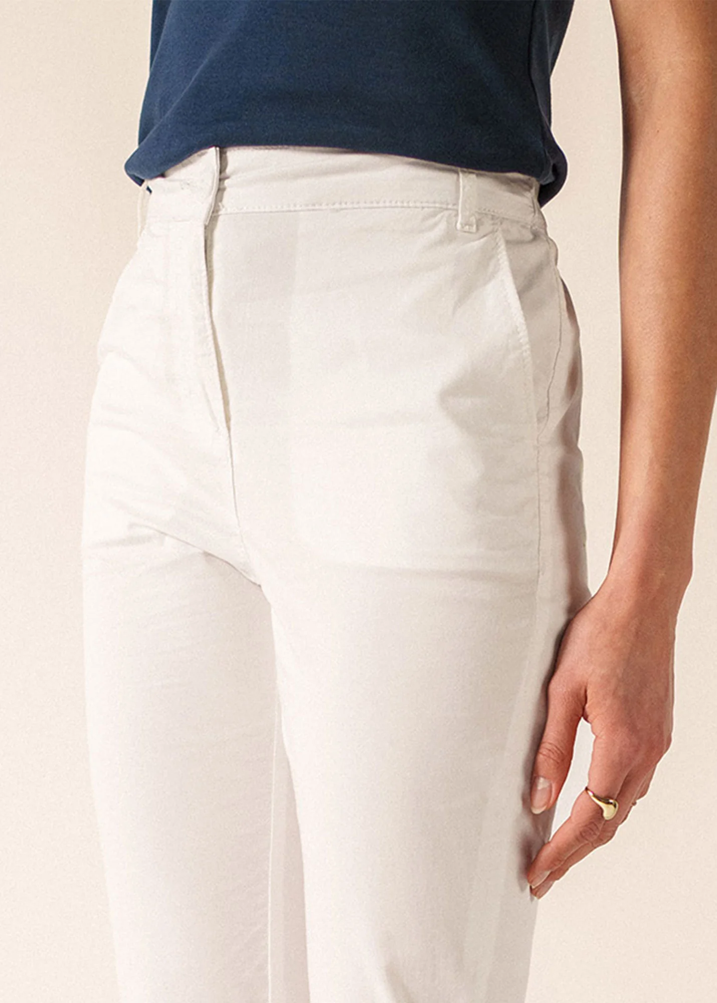 Marinette Capri pants (BLANC) - Image 4
