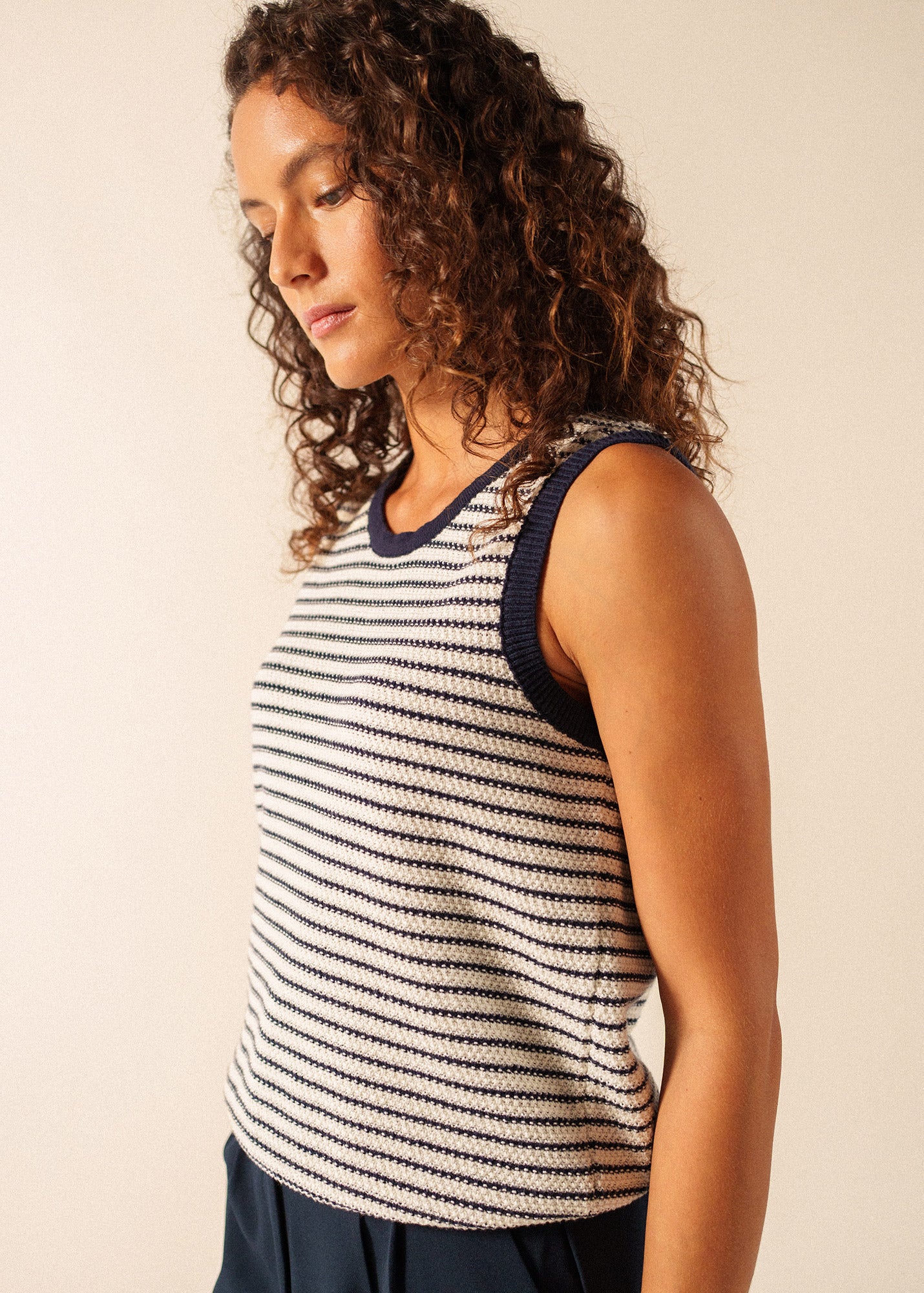 Massane Tank Top (ECUME/MARINE) - Image 3