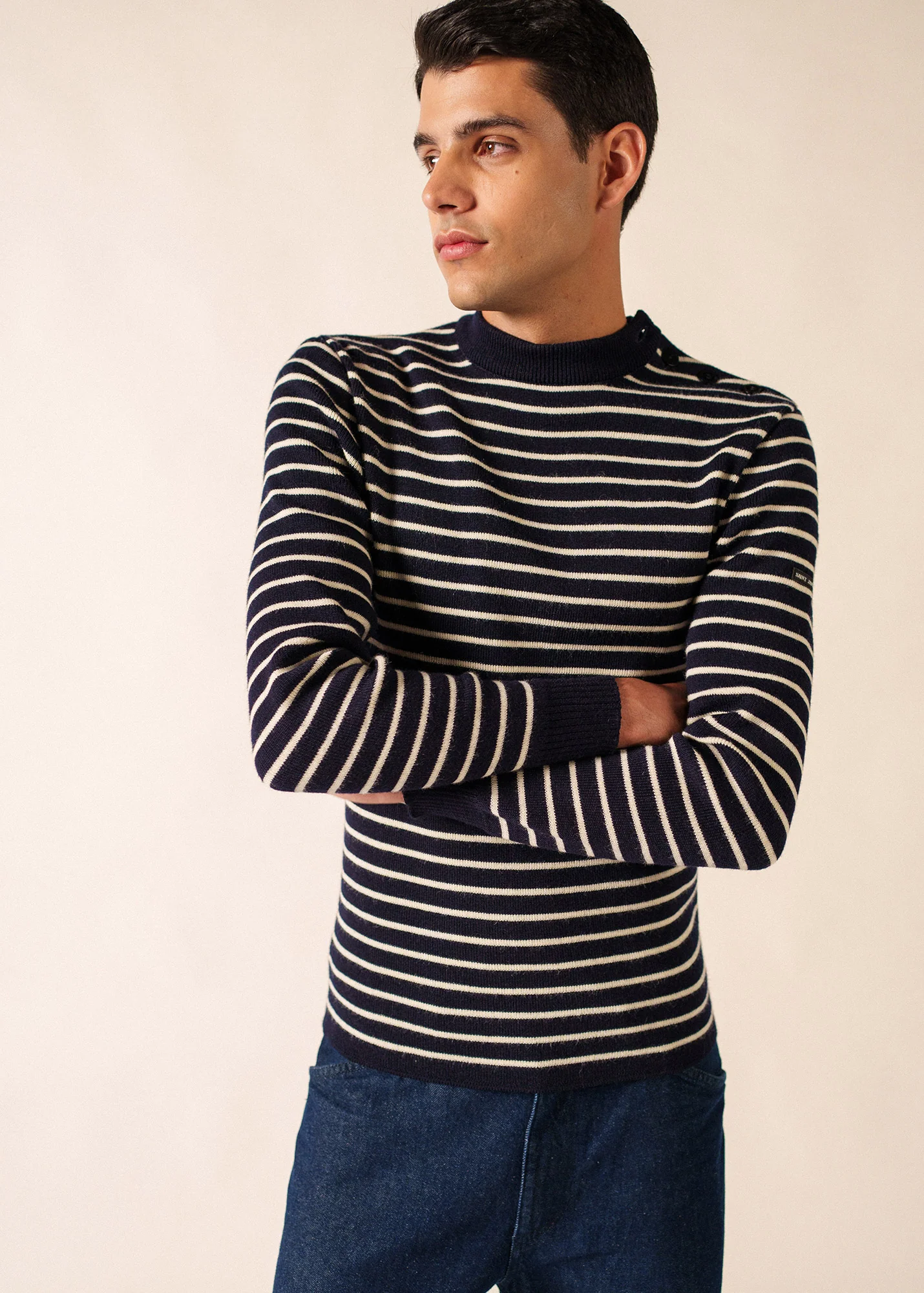 Matelot sailor jumper (MARINE/ECRU) - Image 3