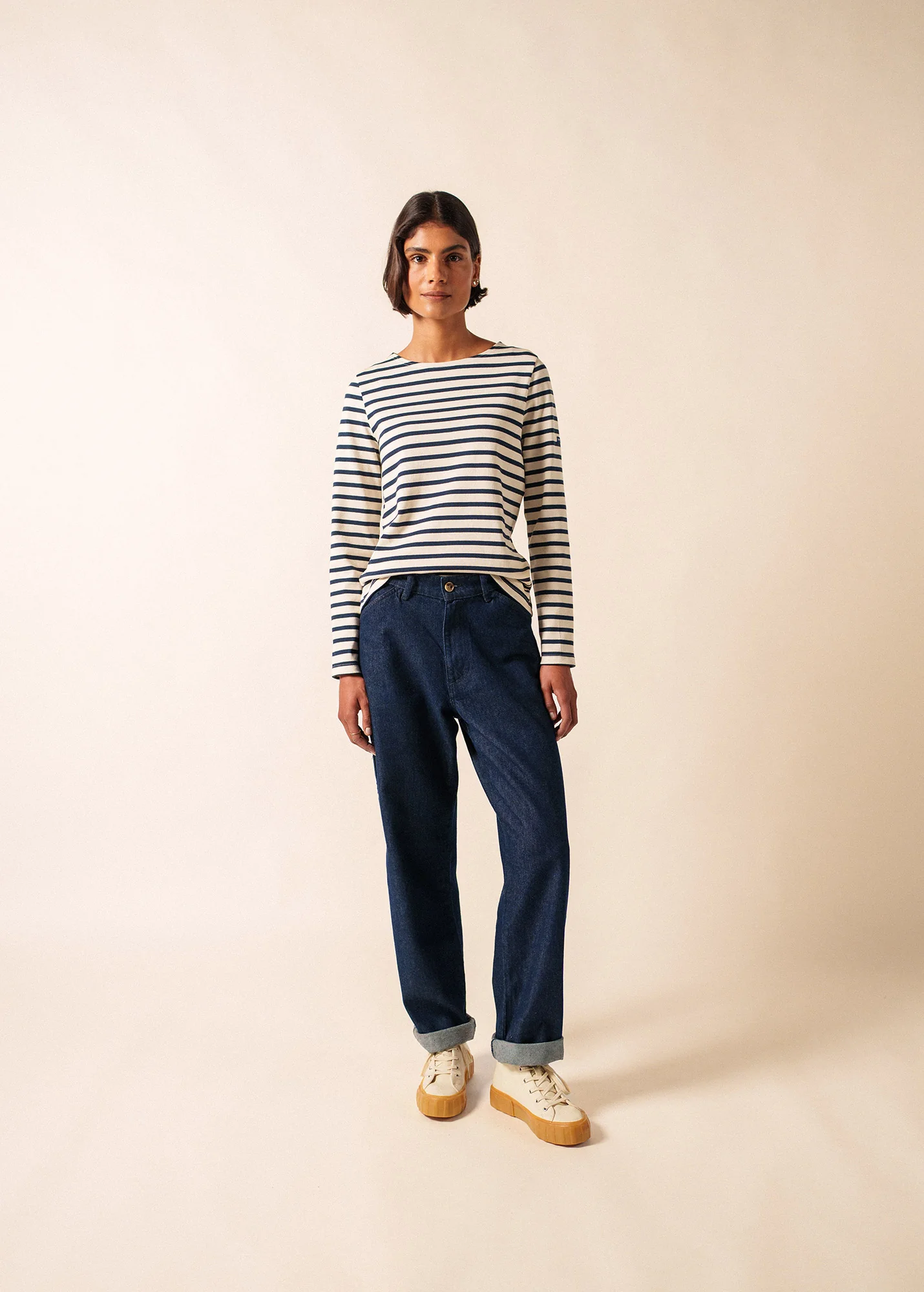 Méridame Breton shirt (ECRU/MARINE)
