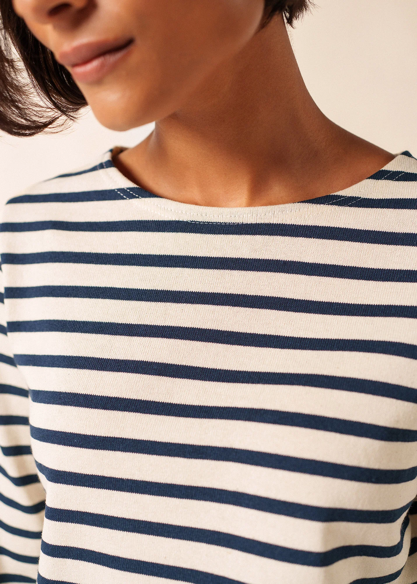 Méridame Breton shirt (ECRU/MARINE) - Image 4