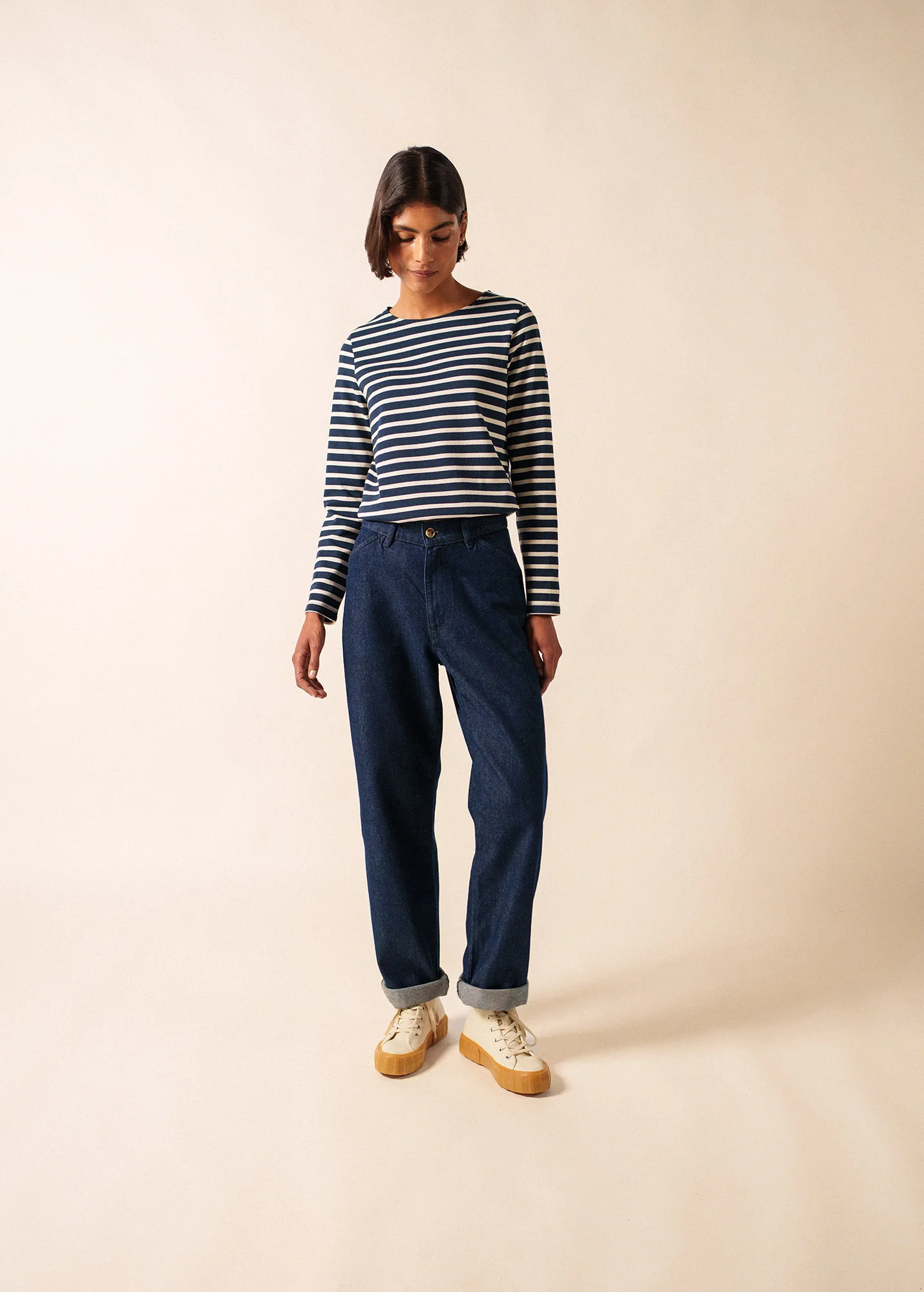 Méridame Breton shirt (MARINE/ECRU)