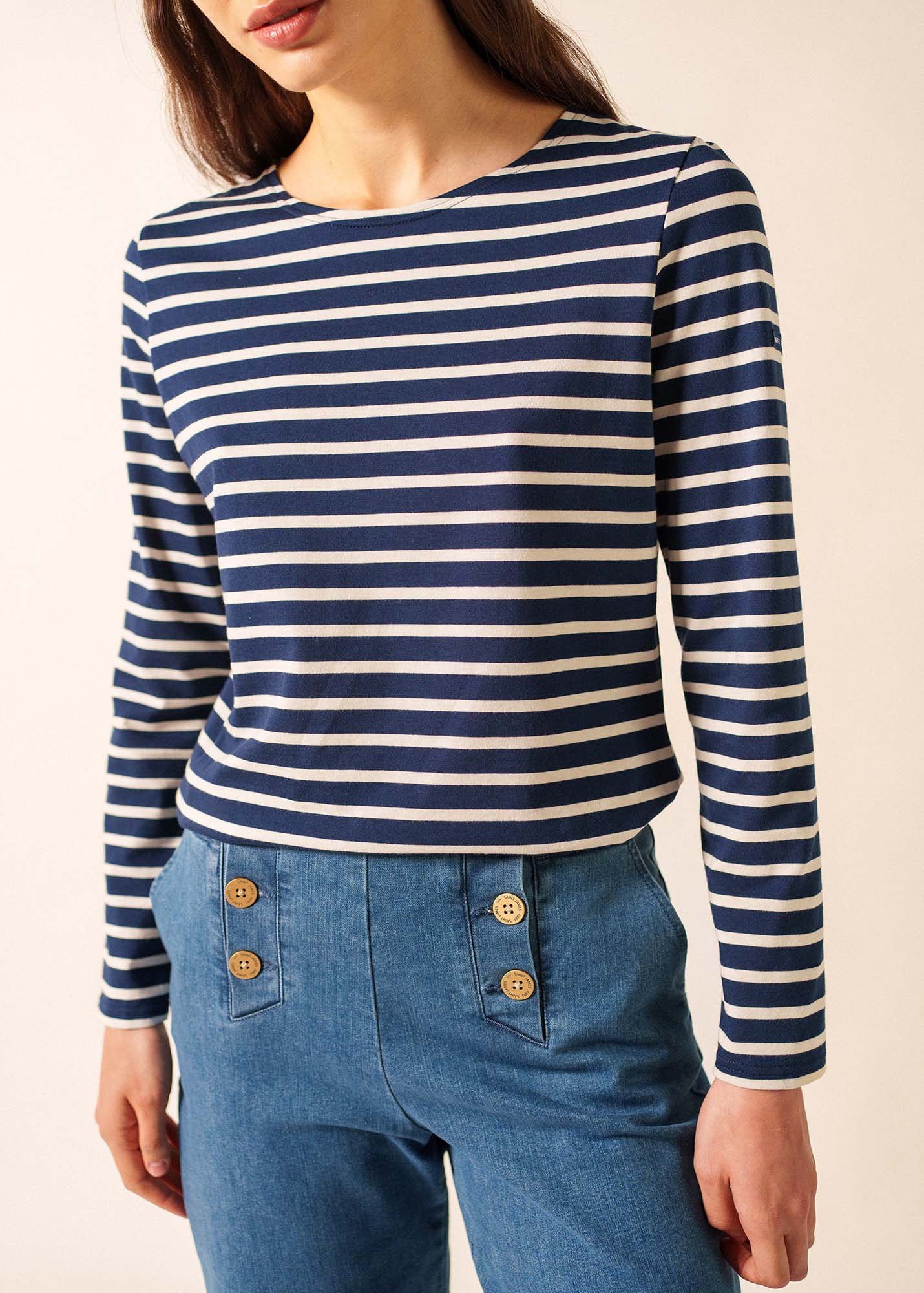 Minquidame Breton shirt (MARINE/ECRU) - Image 6