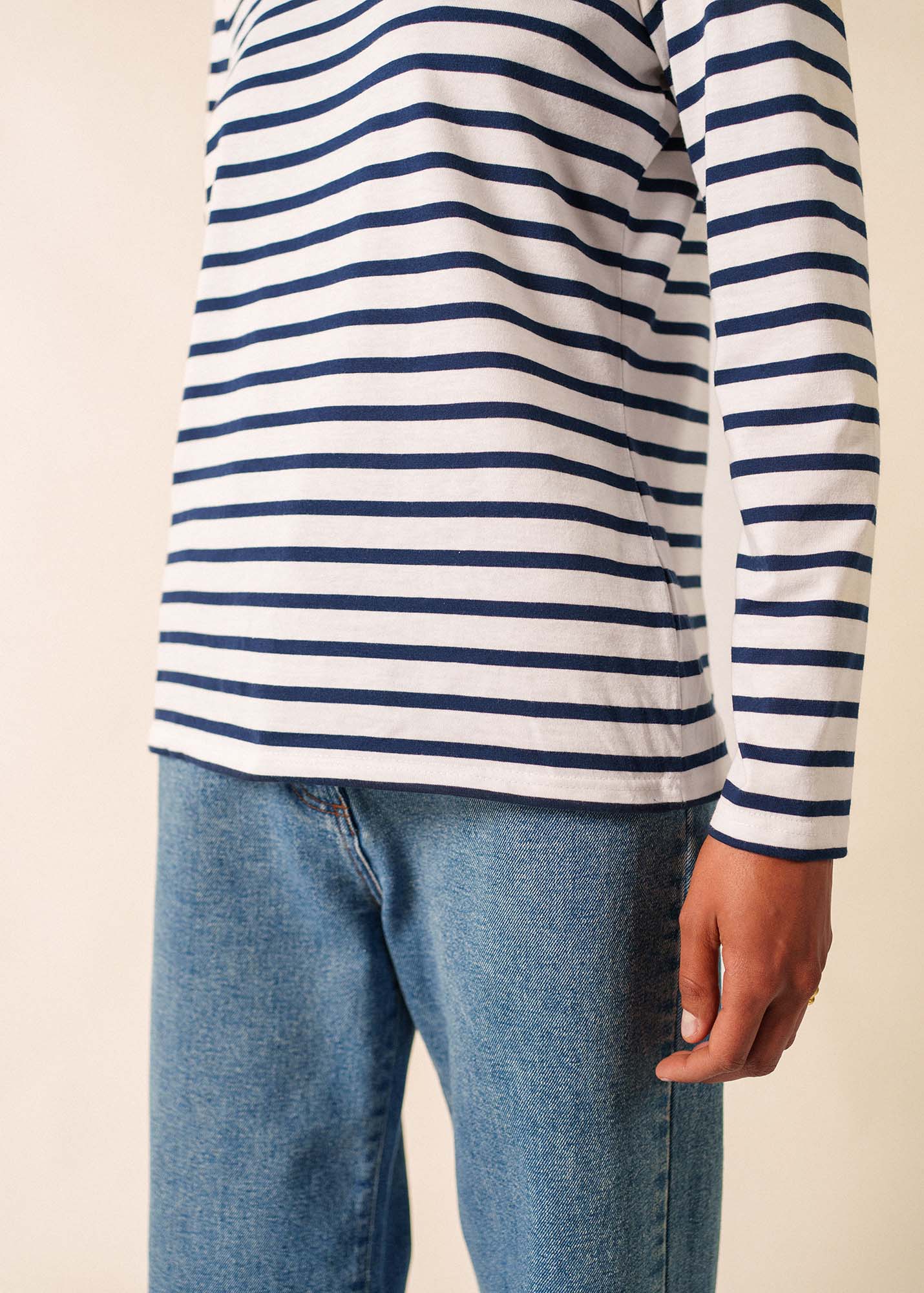 Minquidame Breton shirt (NEIGE/MARINE) - Image 5