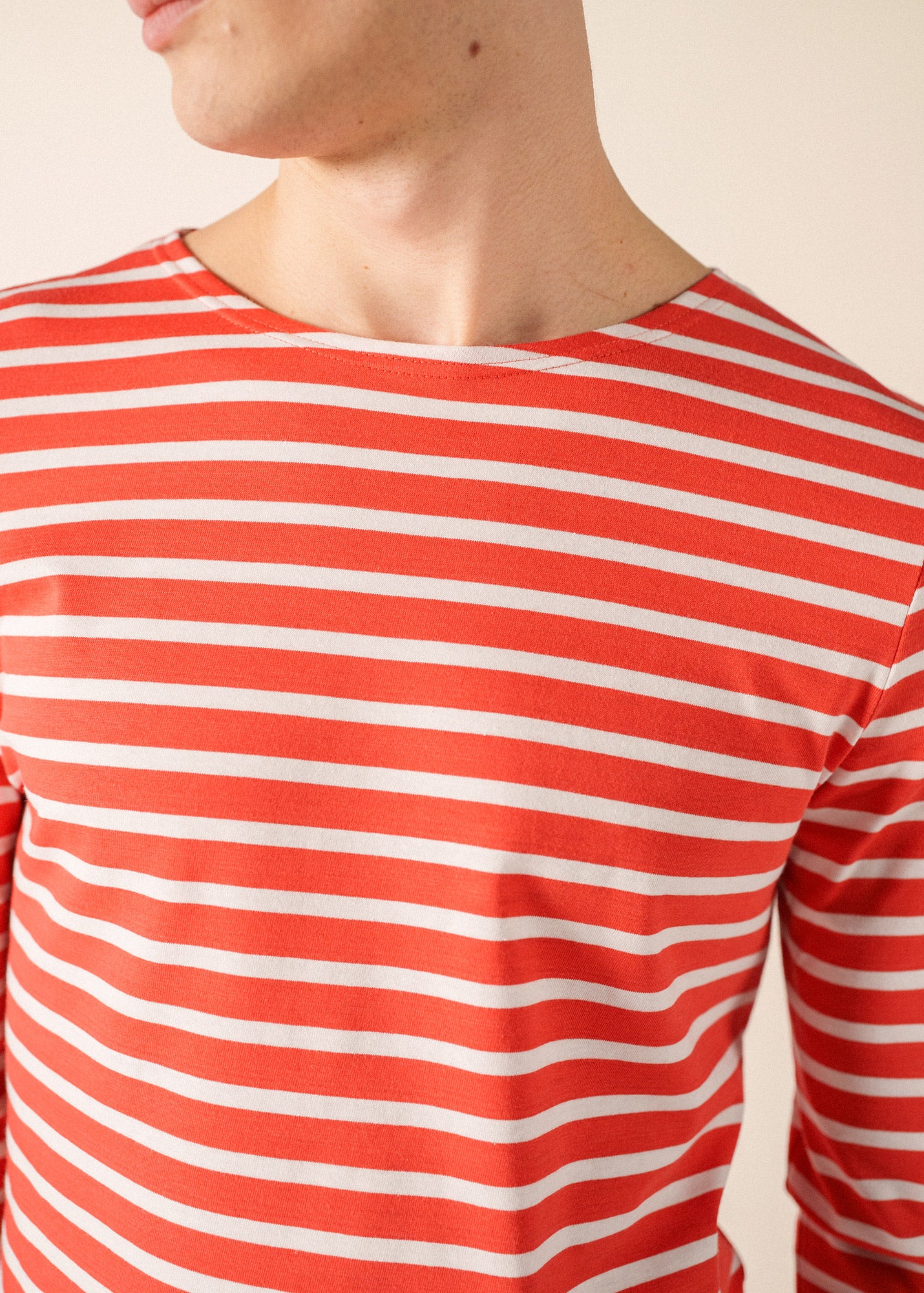 Minquiers Breton shirt (PIGMENT/NEIGE) - Image 3