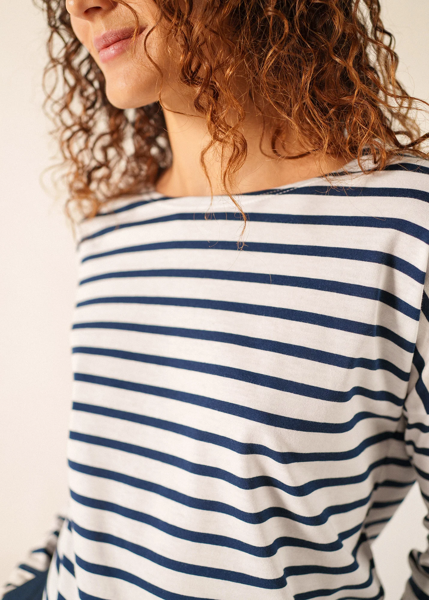 Minquiers Drop Breton shirt (NEIGE/MARINE) - Image 4